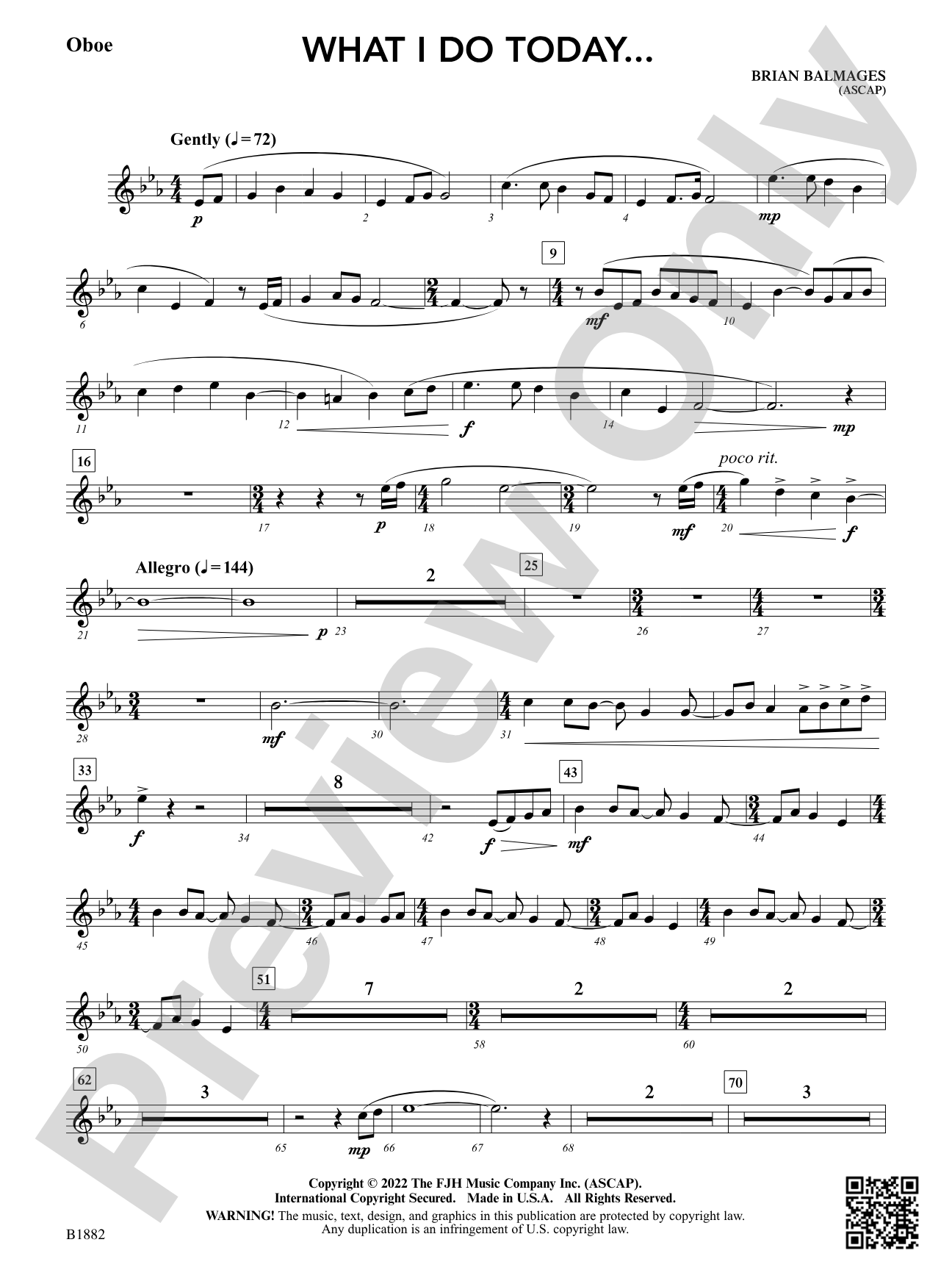What I Do Today...: Oboe