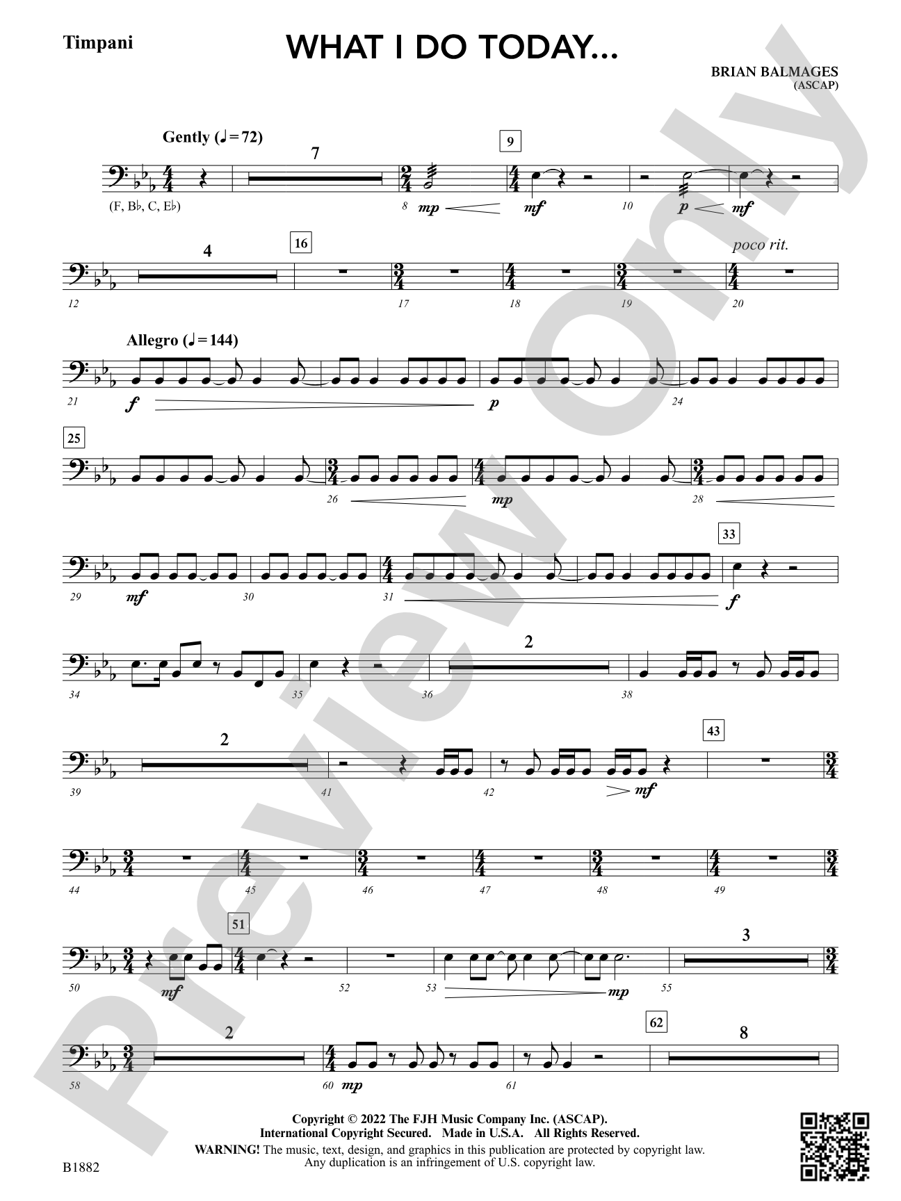 What I Do Today...: Timpani