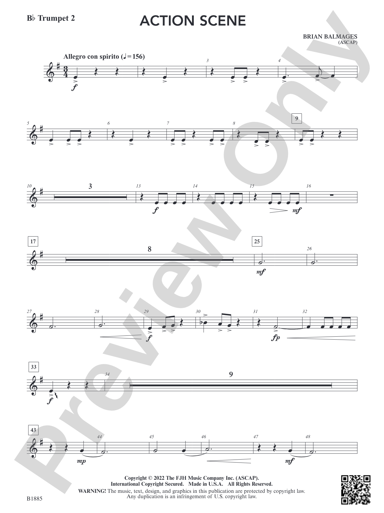 Action Scene: B-flat Trumpet 2