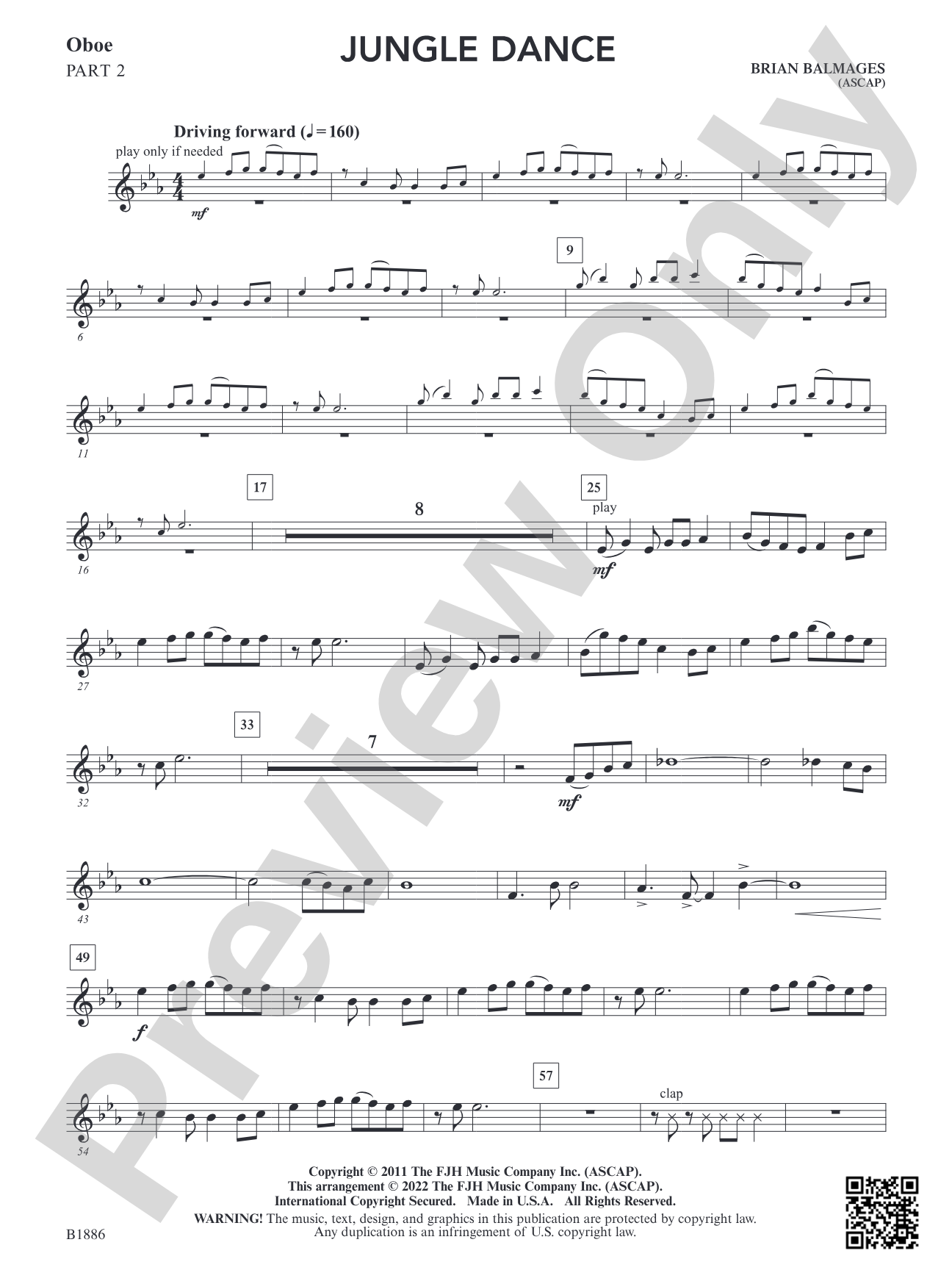 Jungle Dance: Part 2 - Oboe