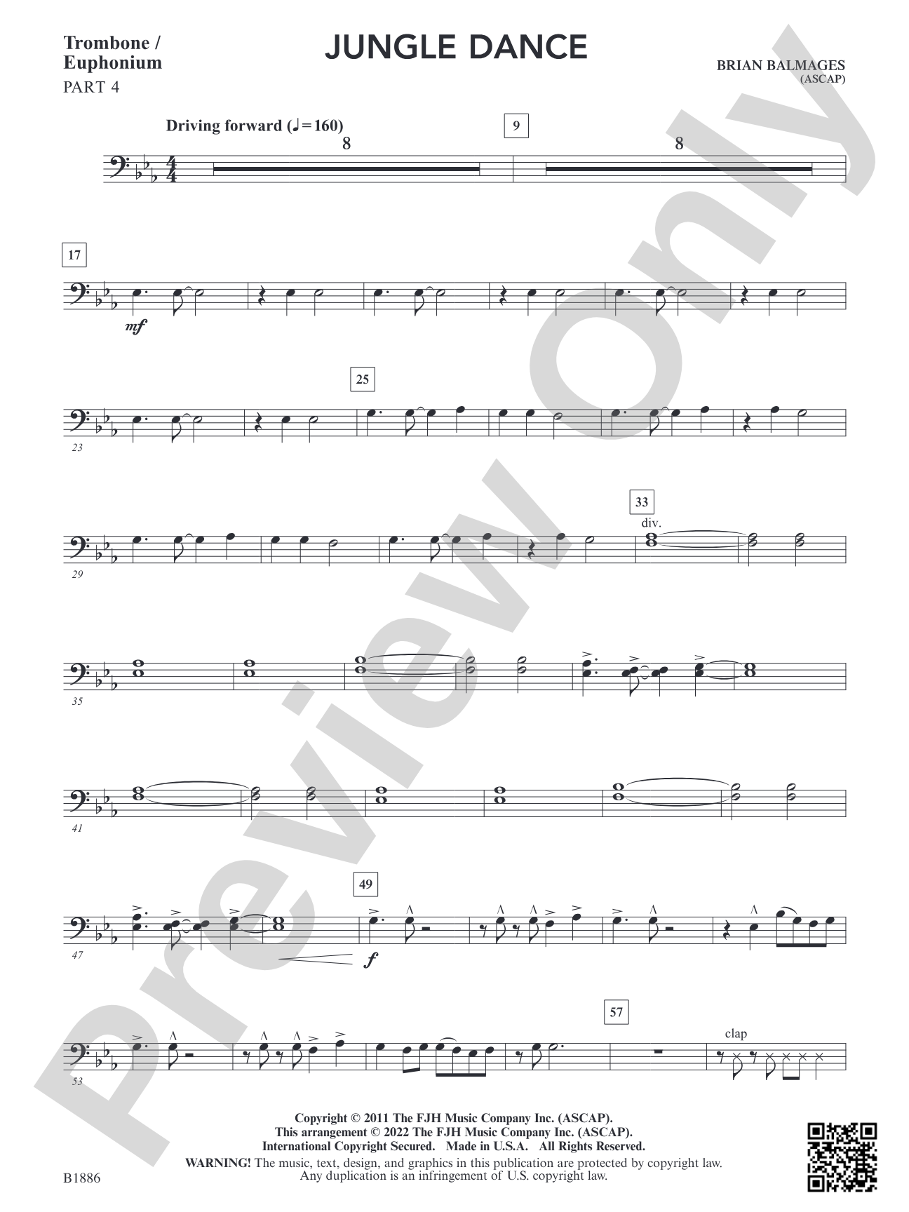 Jungle Dance: Part 4 - Trombone / Euphonium