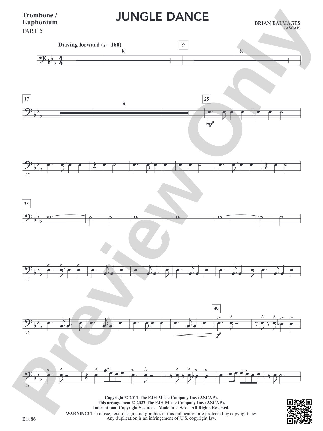 Jungle Dance: Part 5 - Trombone / Euphonium
