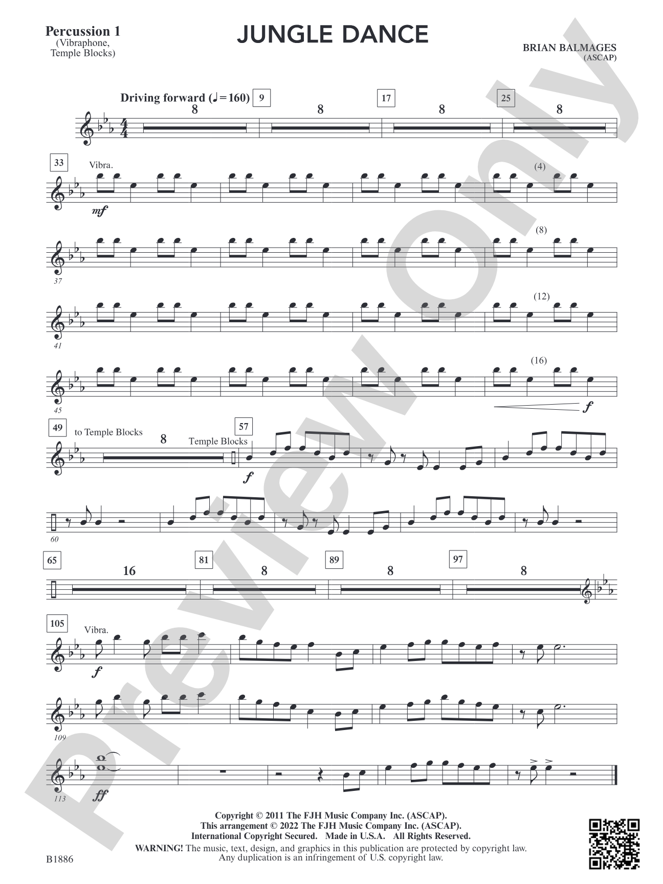 Jungle Dance: Percussion 1