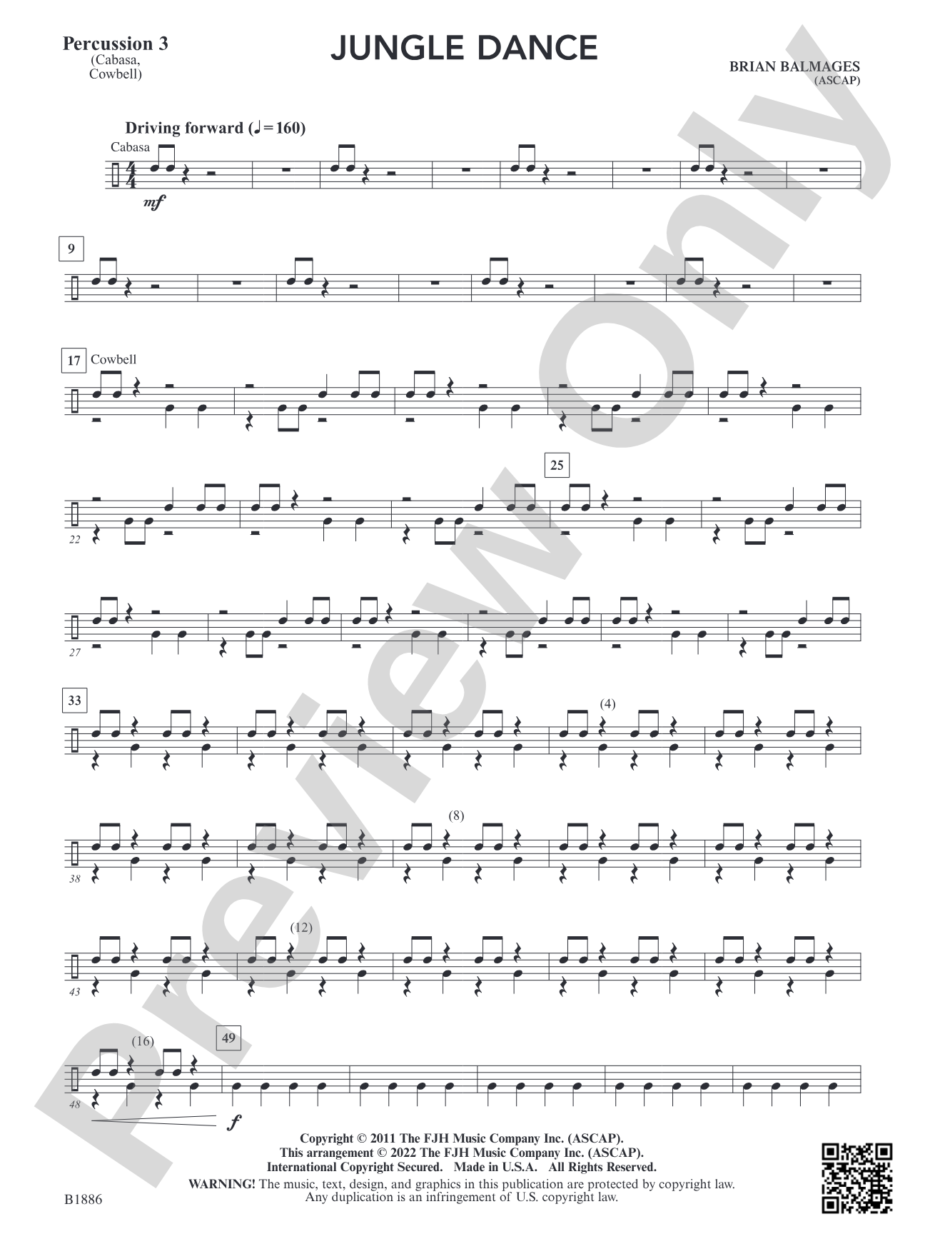 Jungle Dance: Percussion 3