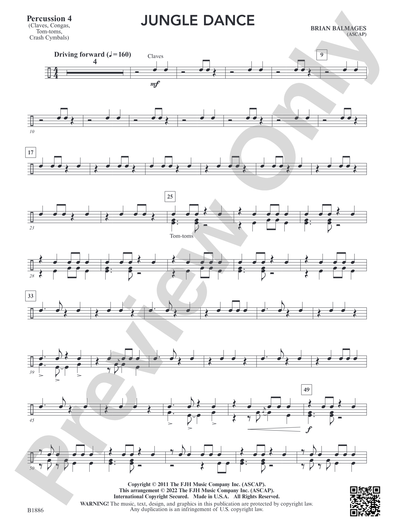 Jungle Dance: Percussion 4