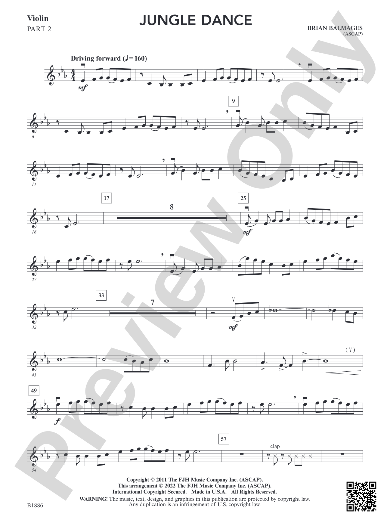 Jungle Dance: Part 2 - Violin