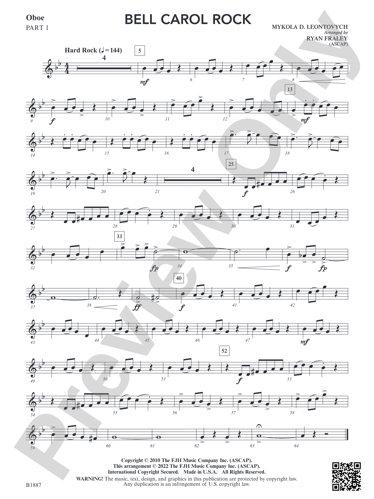 Bell Carol Rock: Part 1 - Oboe