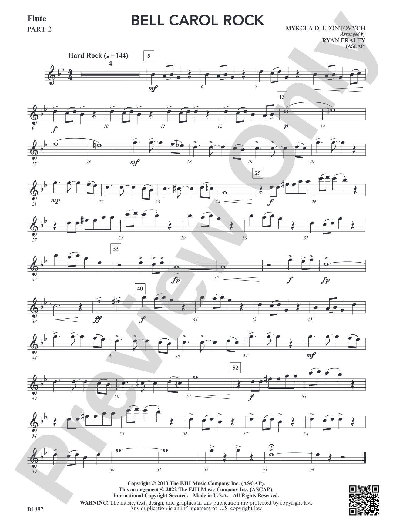 Bell Carol Rock: Part 2 - Flute