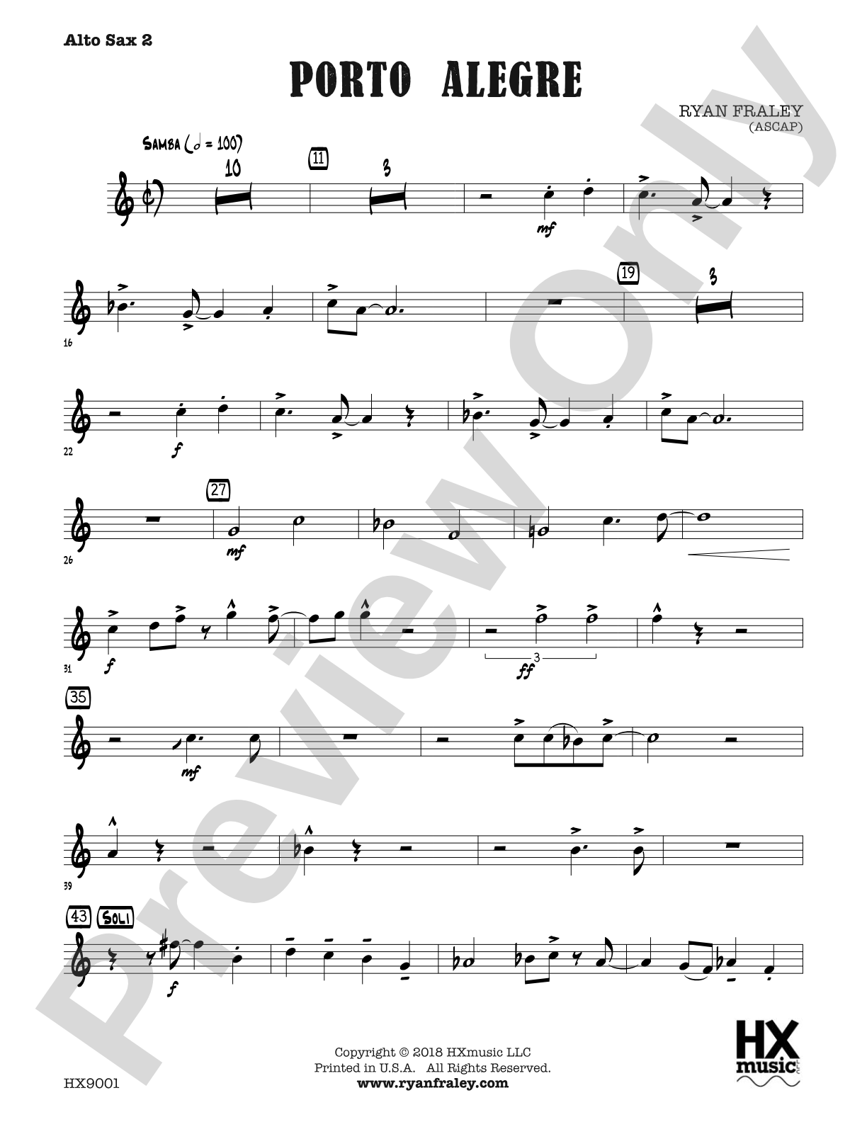 Porto Alegre: E-flat Alto Saxophone 2