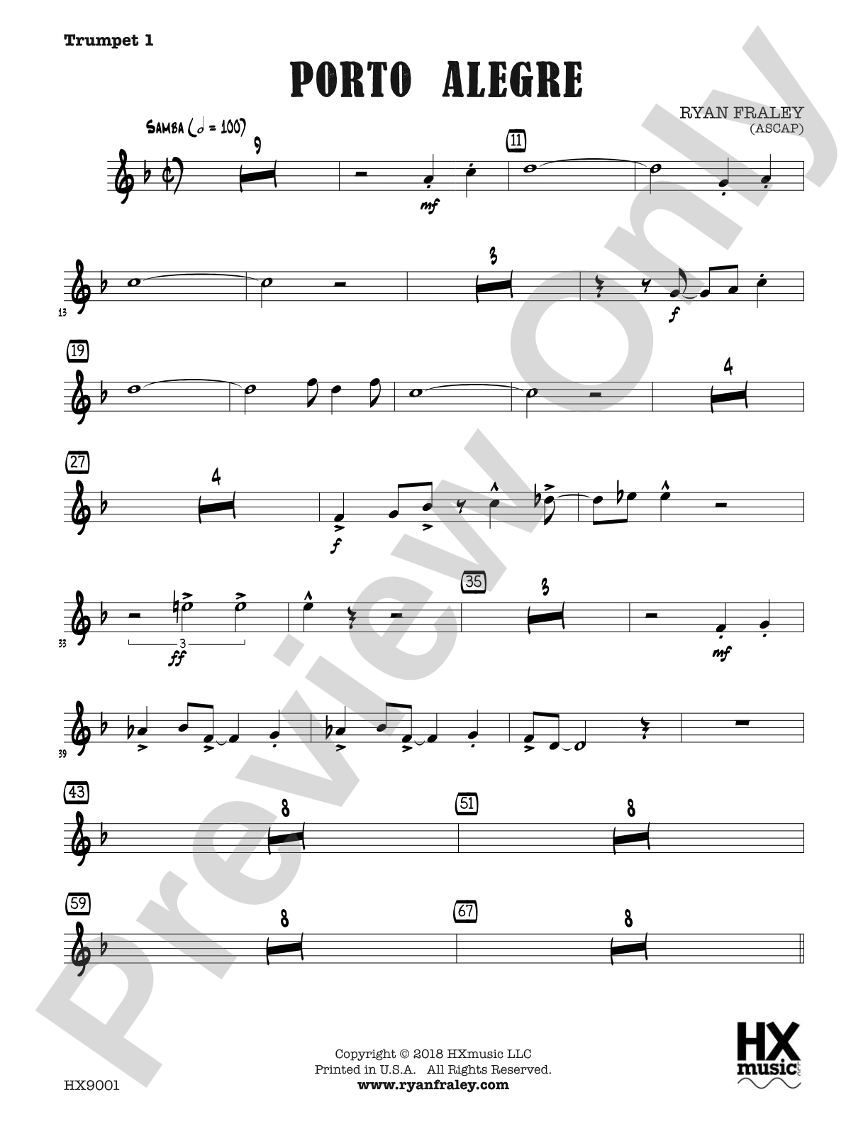 Porto Alegre: B-flat Trumpet 1