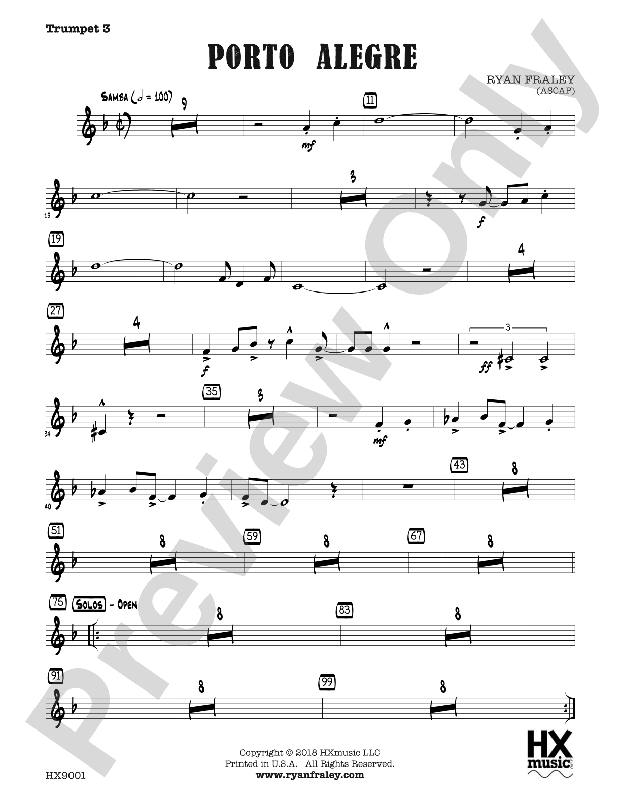 Porto Alegre: B-flat Trumpet 3