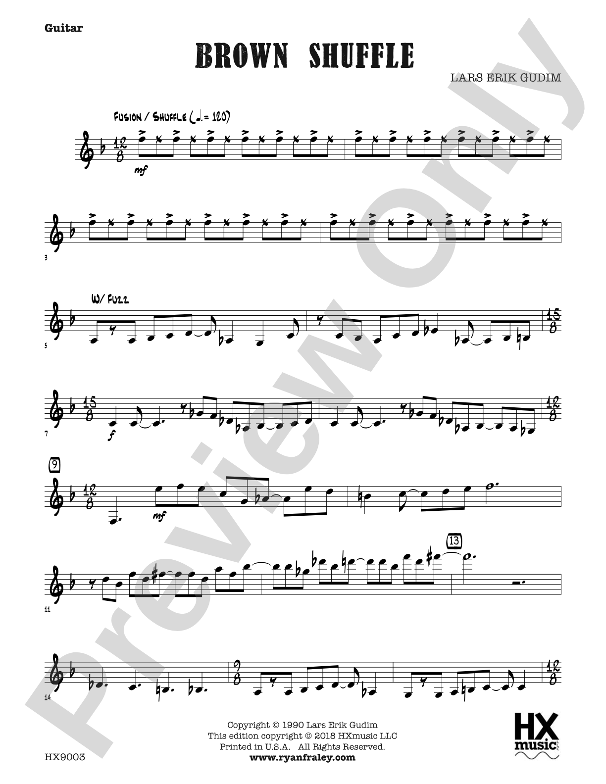 Brown Shuffle: Guitar