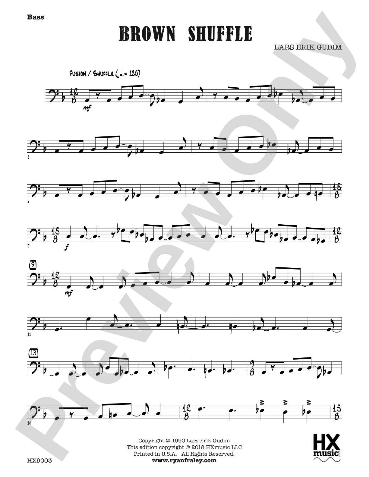Brown Shuffle: Bass