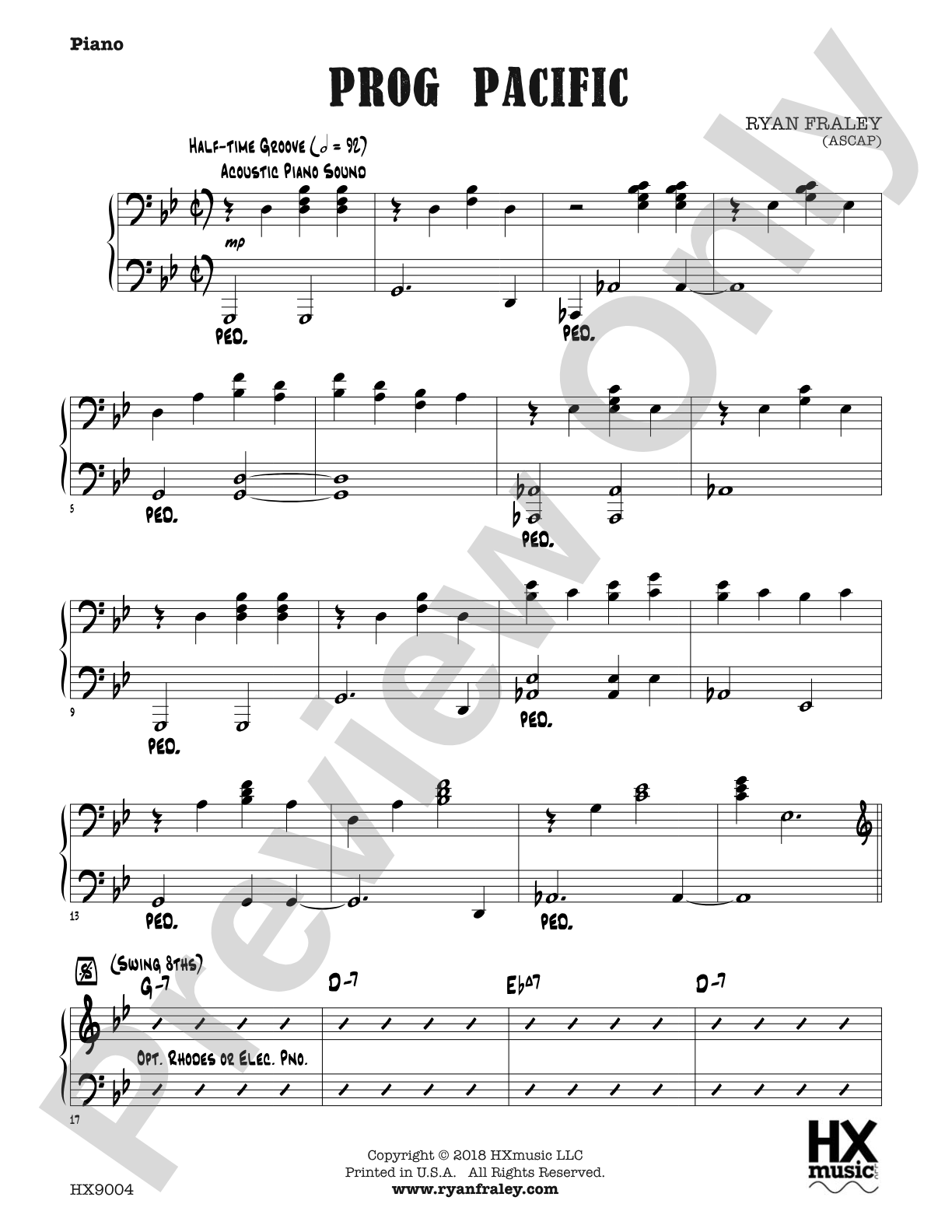Prog Pacific: Piano