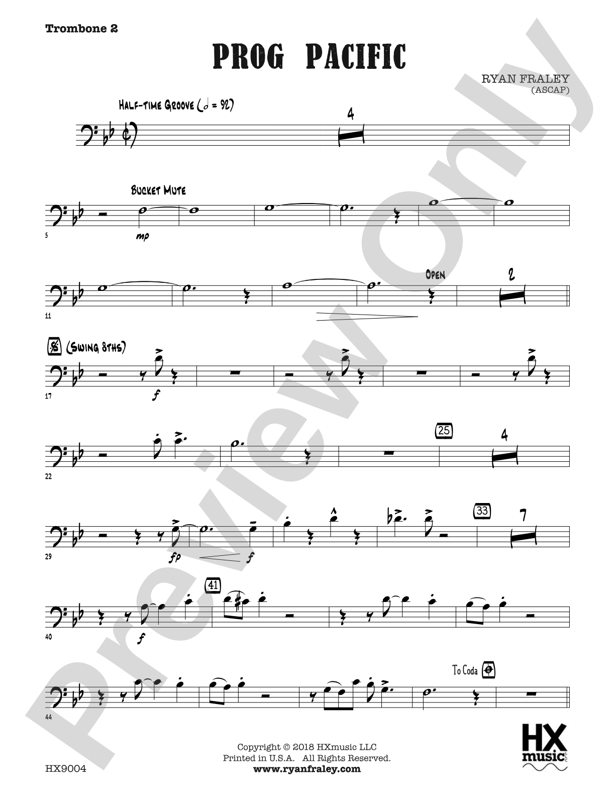 Prog Pacific: Trombone 2