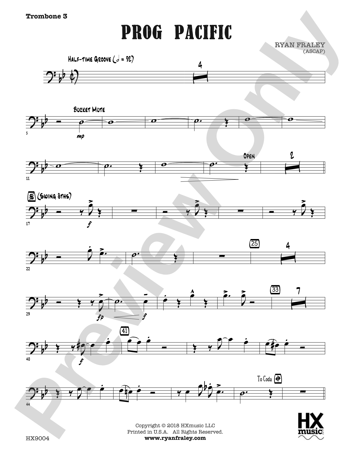 Prog Pacific: Trombone 3