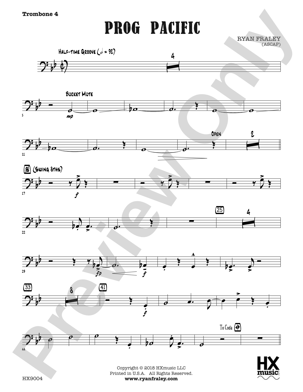 Prog Pacific: Trombone 4