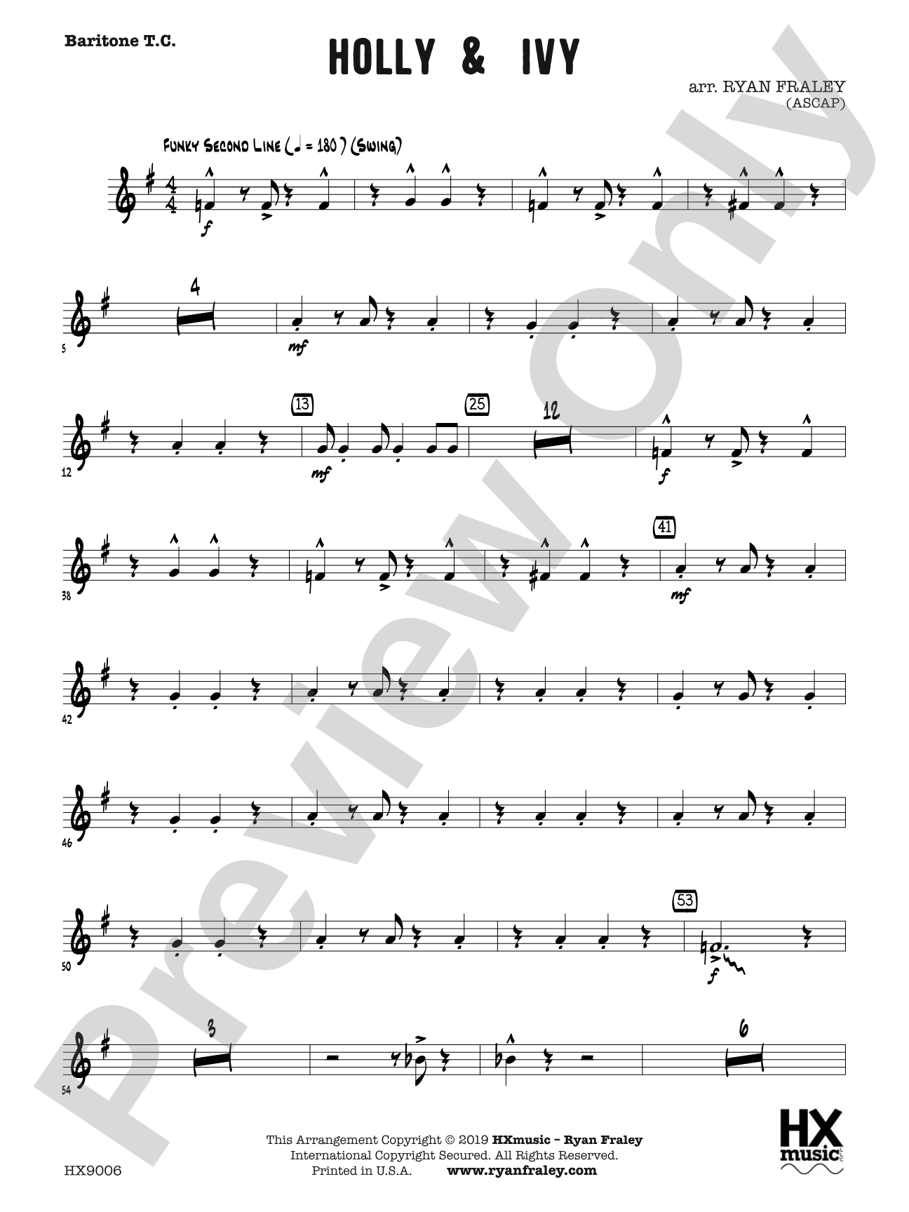 Holly & Ivy: B-flat Baritone T.C.