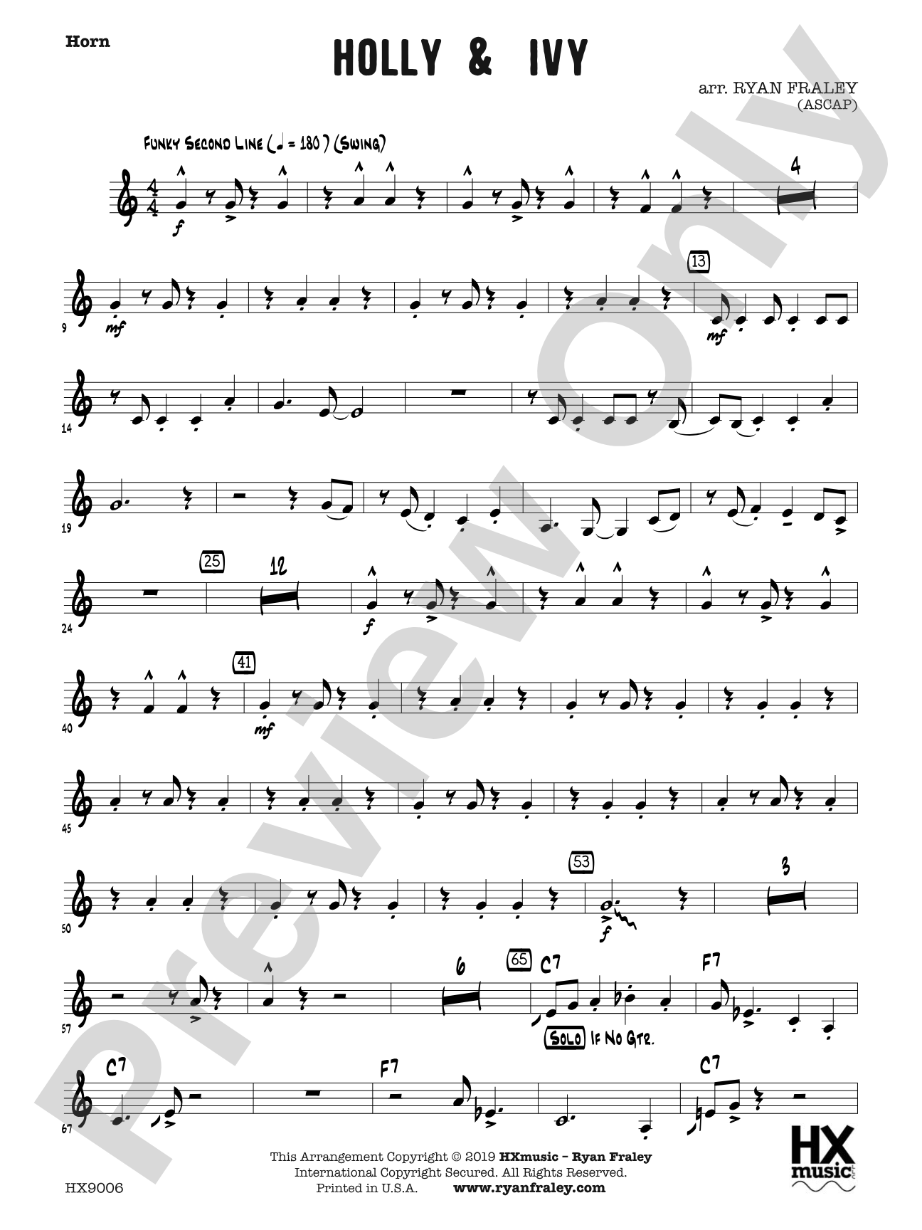 Holly & Ivy: F Horn