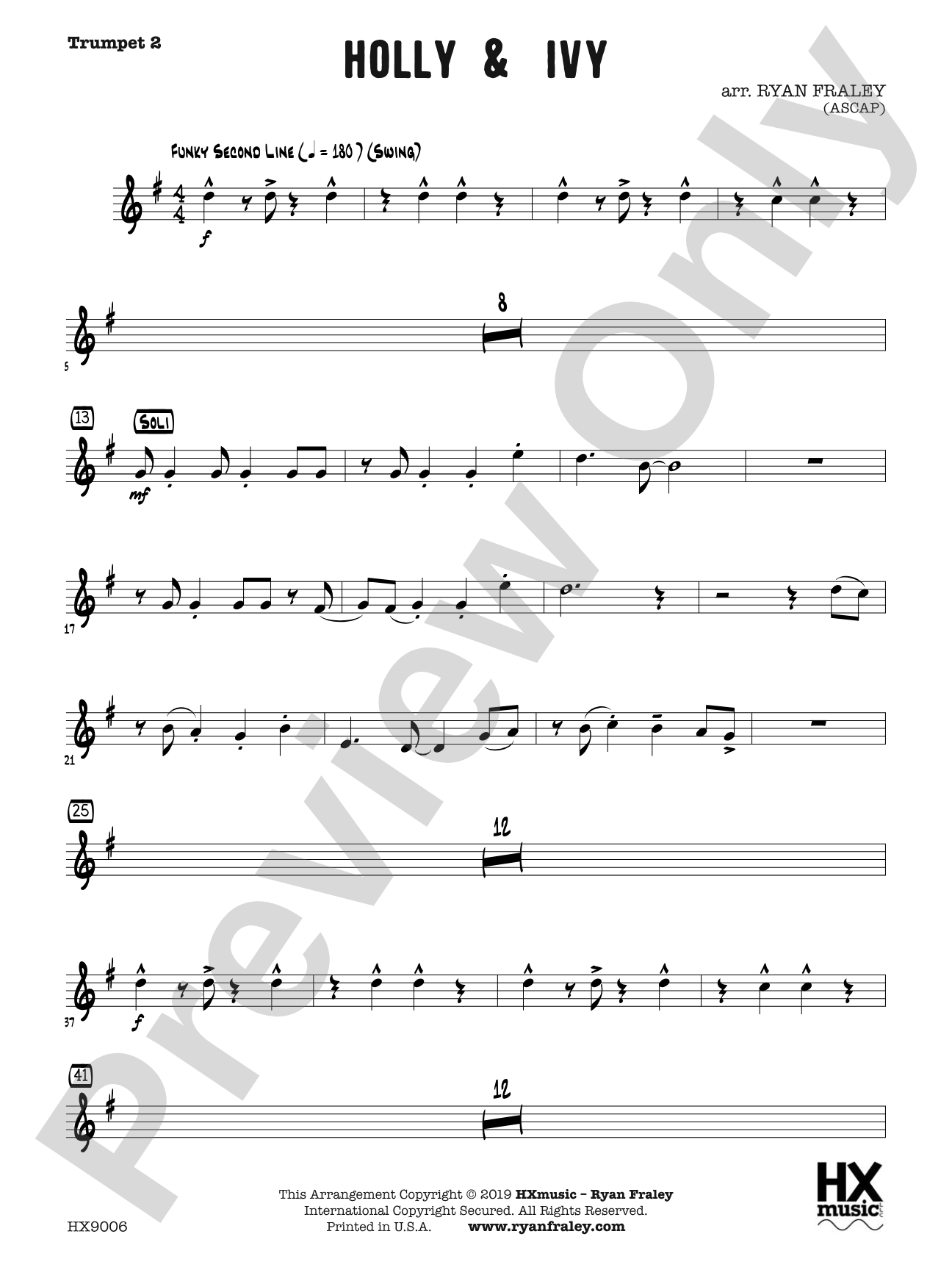 Holly & Ivy: B-flat Trumpet 2