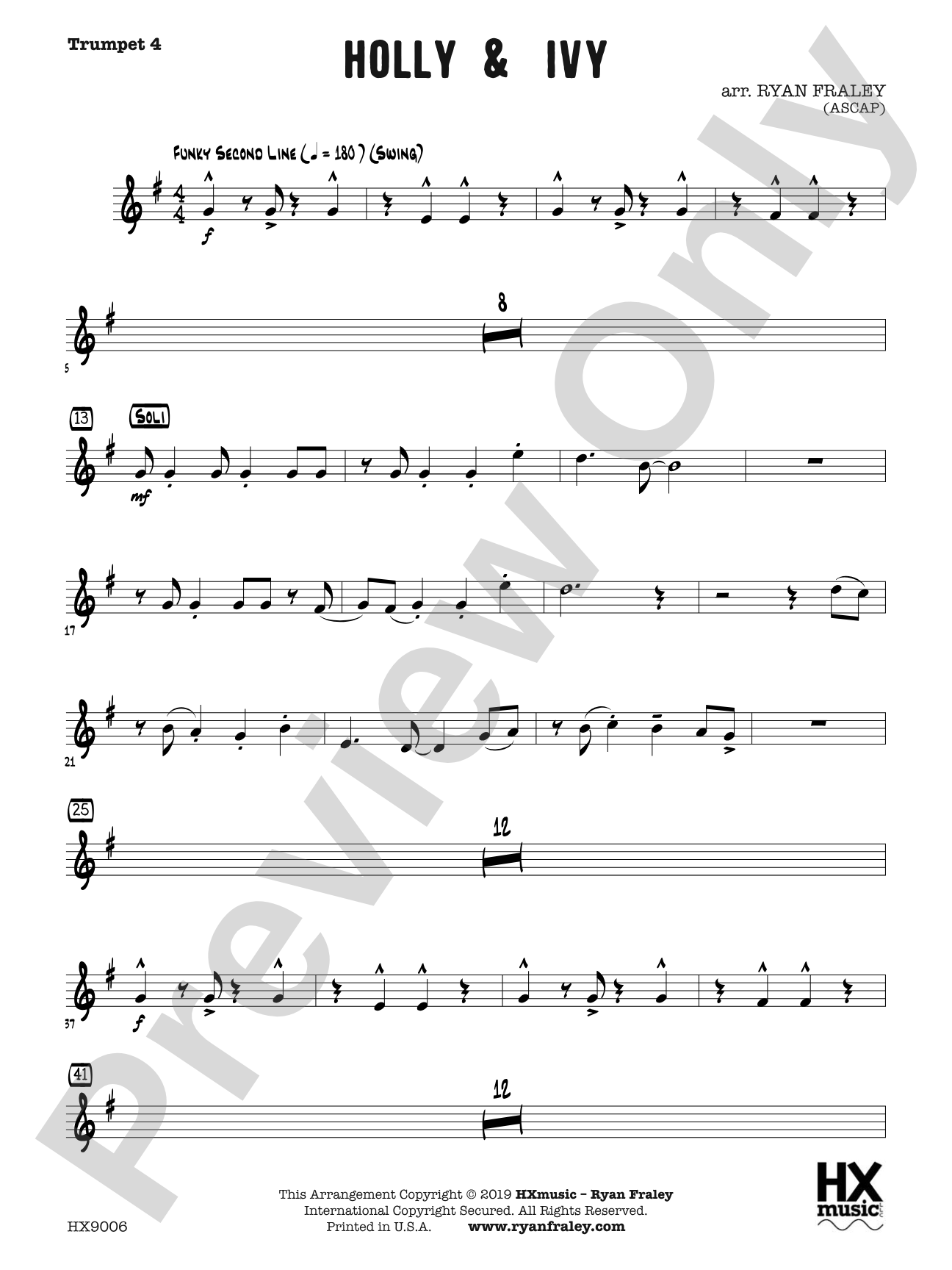 Holly & Ivy: B-flat Trumpet 4