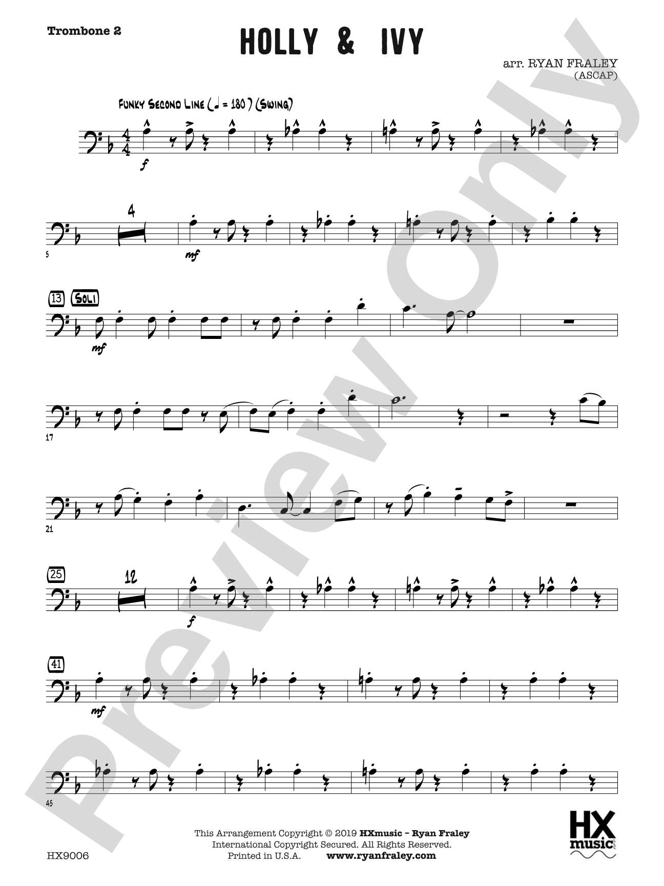Holly & Ivy: Trombone 2