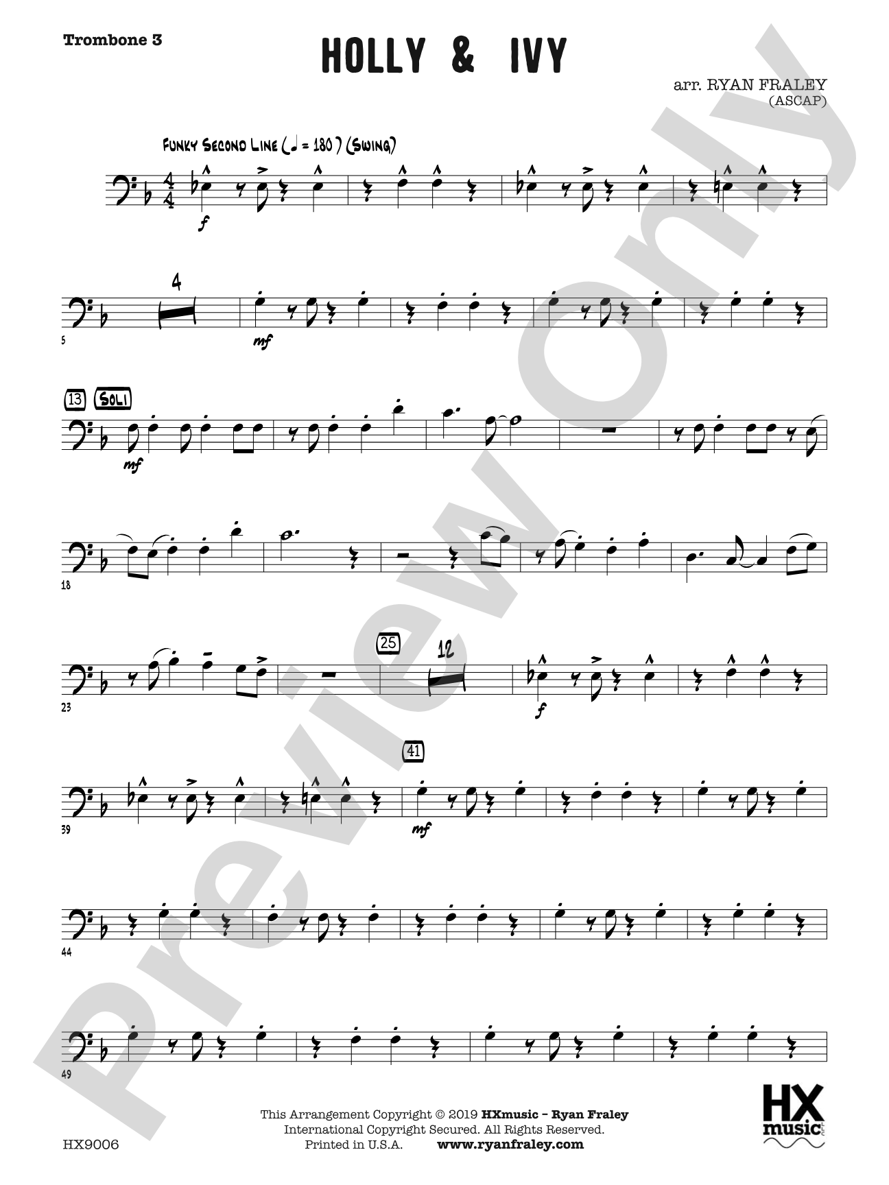 Holly & Ivy: Trombone 3