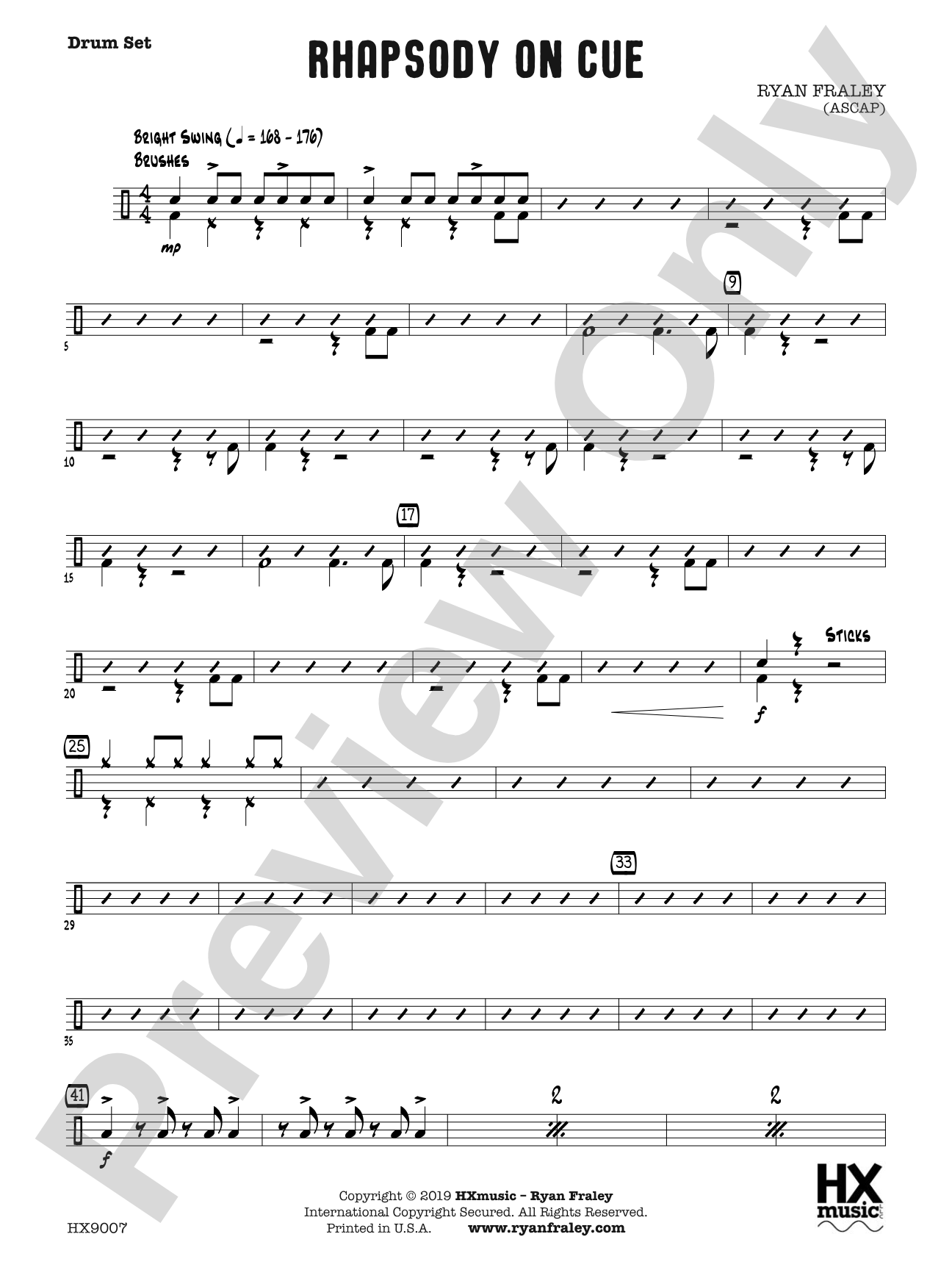 Rhapsody on Cue: Drum Set