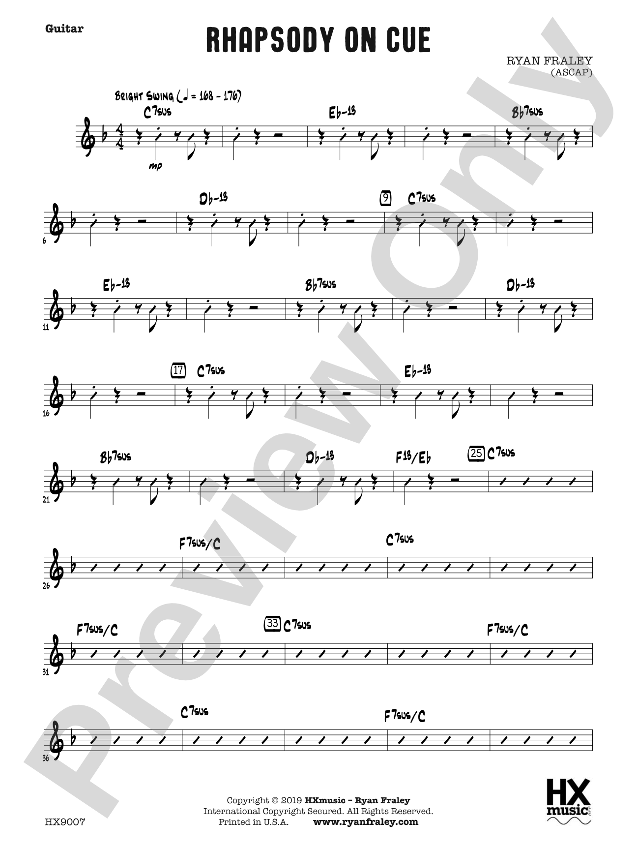 Rhapsody on Cue: Guitar