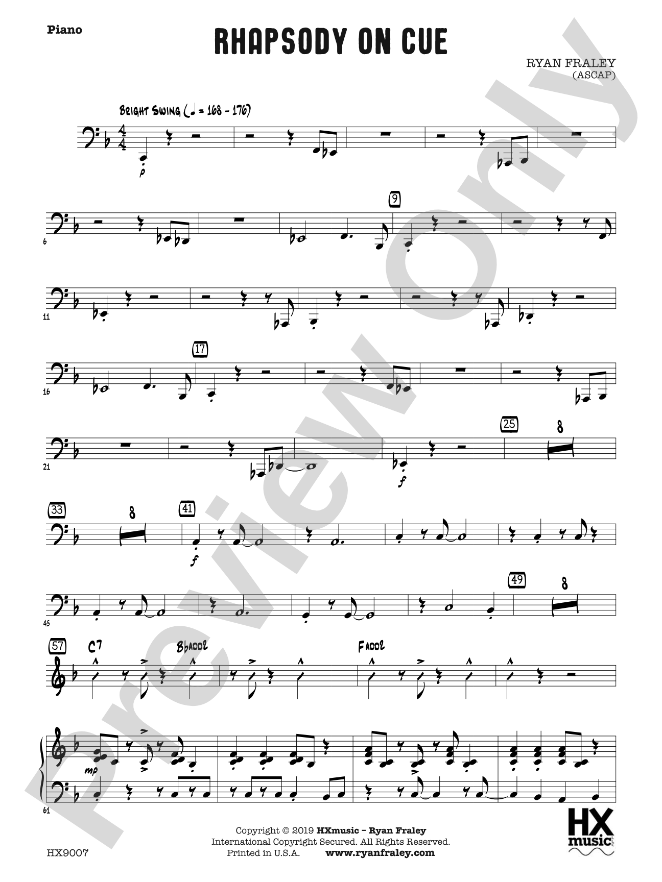 Rhapsody on Cue: Piano