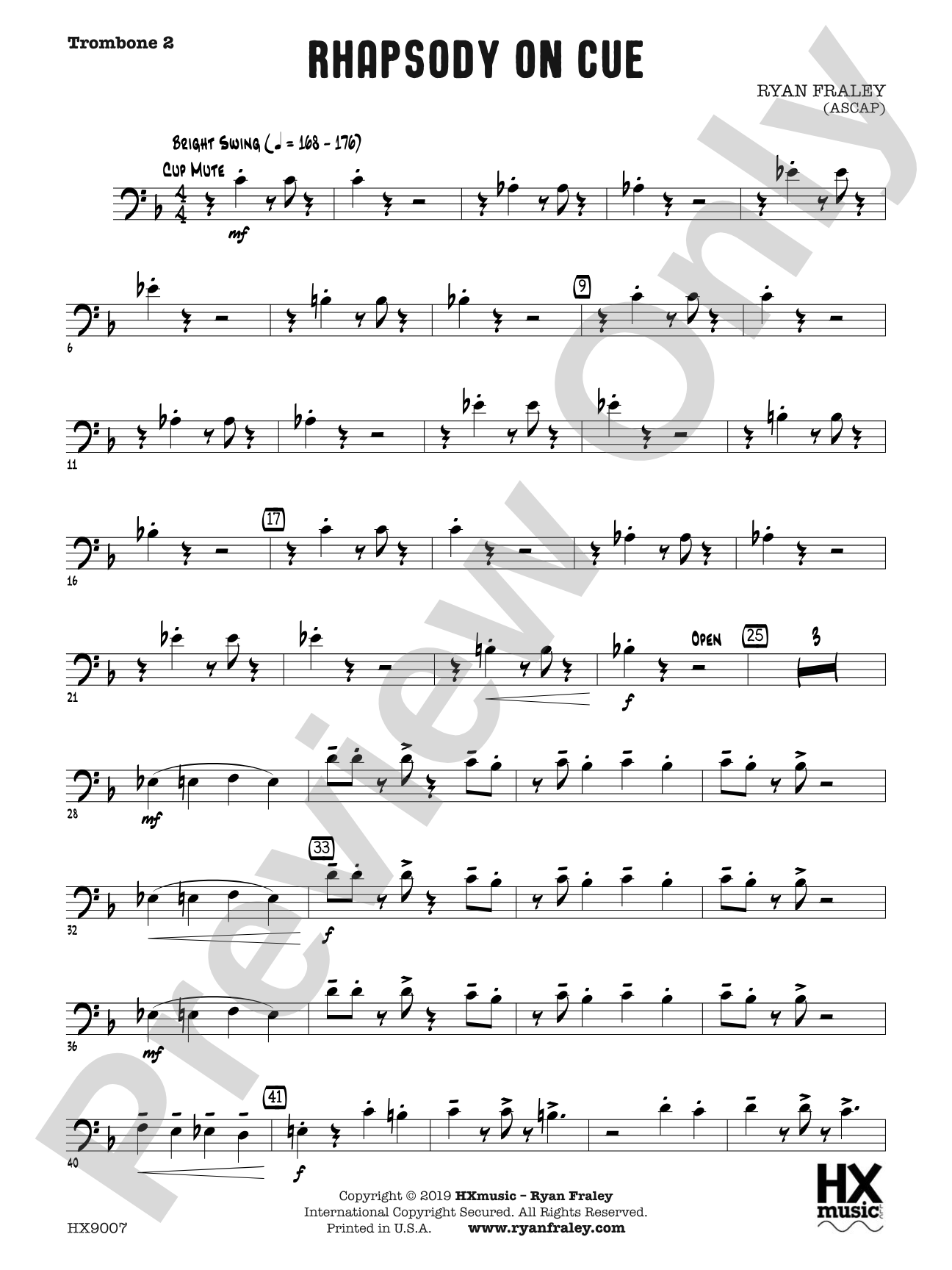 Rhapsody on Cue: Trombone 2
