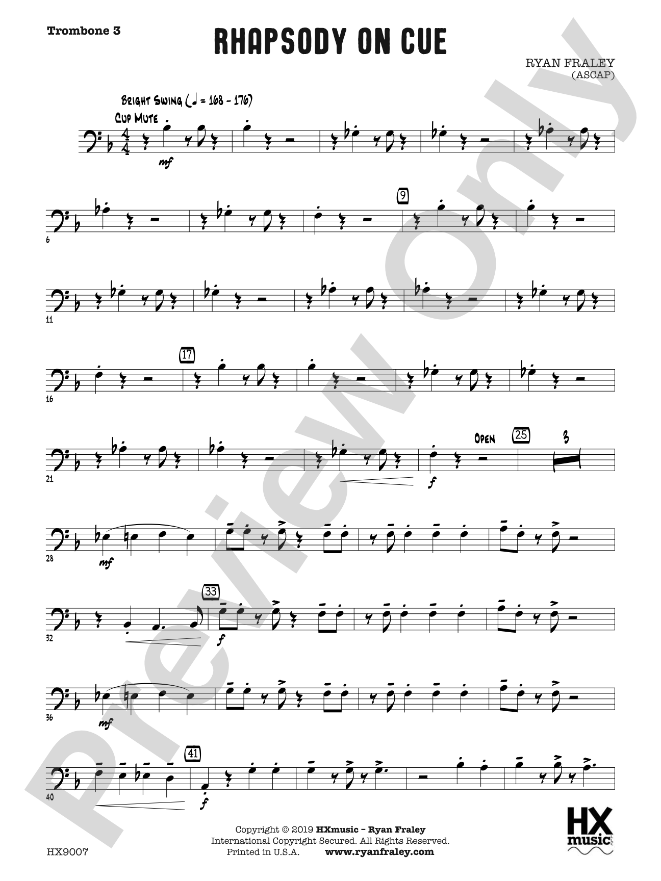 Rhapsody on Cue: Trombone 3