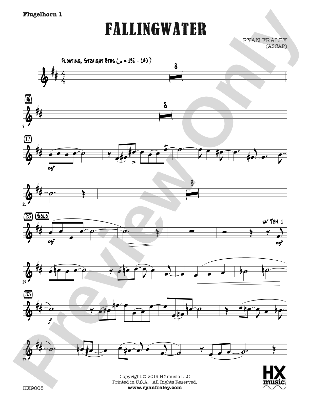 Fallingwater: B-flat Flugelhorn 1