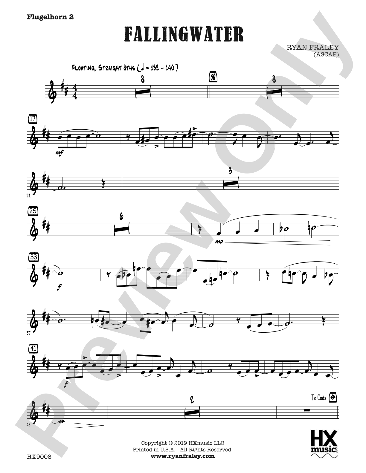 Fallingwater: B-flat Flugelhorn 2