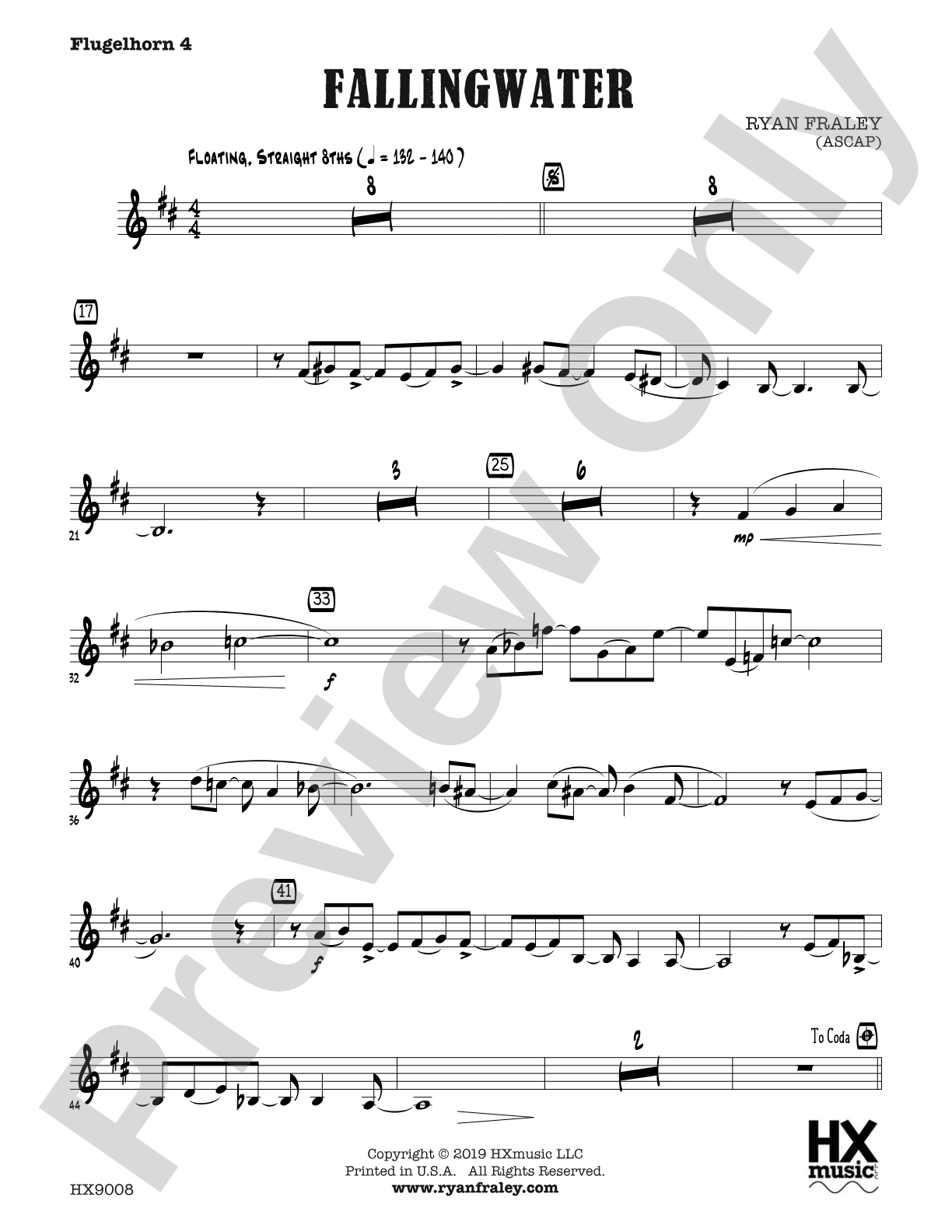 Fallingwater: B-flat Flugelhorn 4