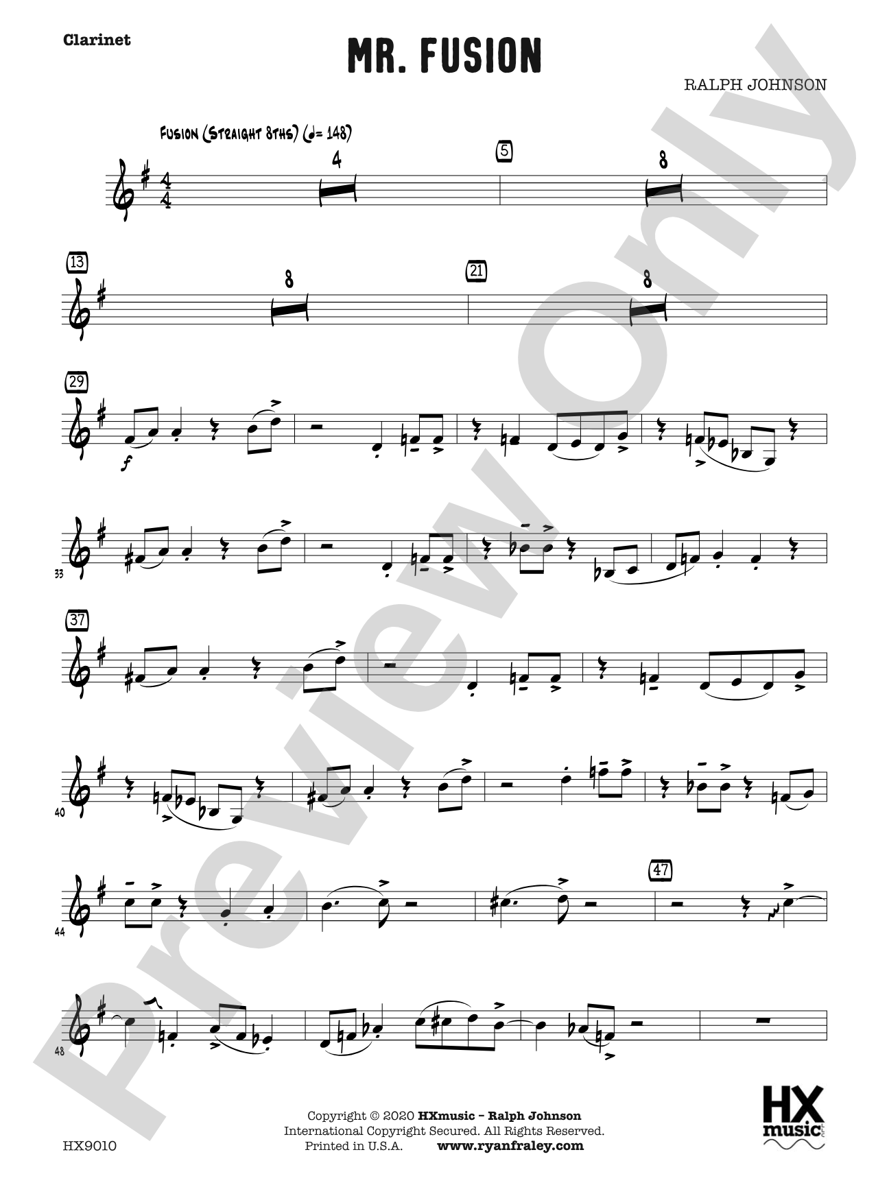 Mr. Fusion: B-flat Clarinet