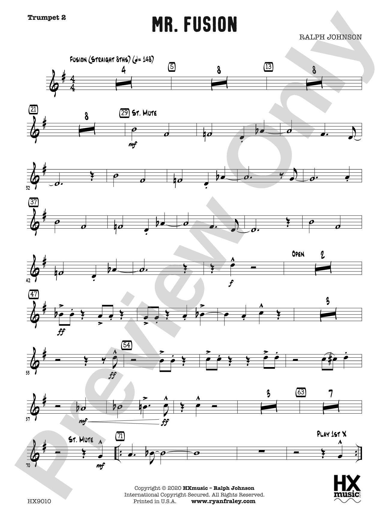 Mr. Fusion: B-flat Trumpet 2