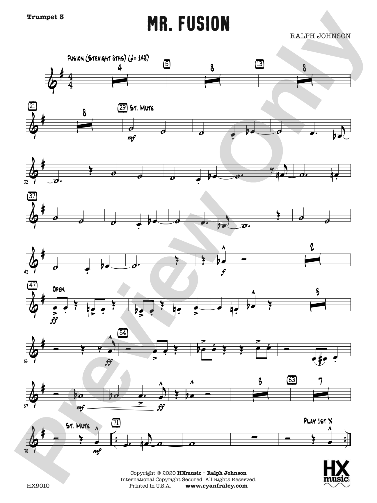 Mr. Fusion: B-flat Trumpet 3