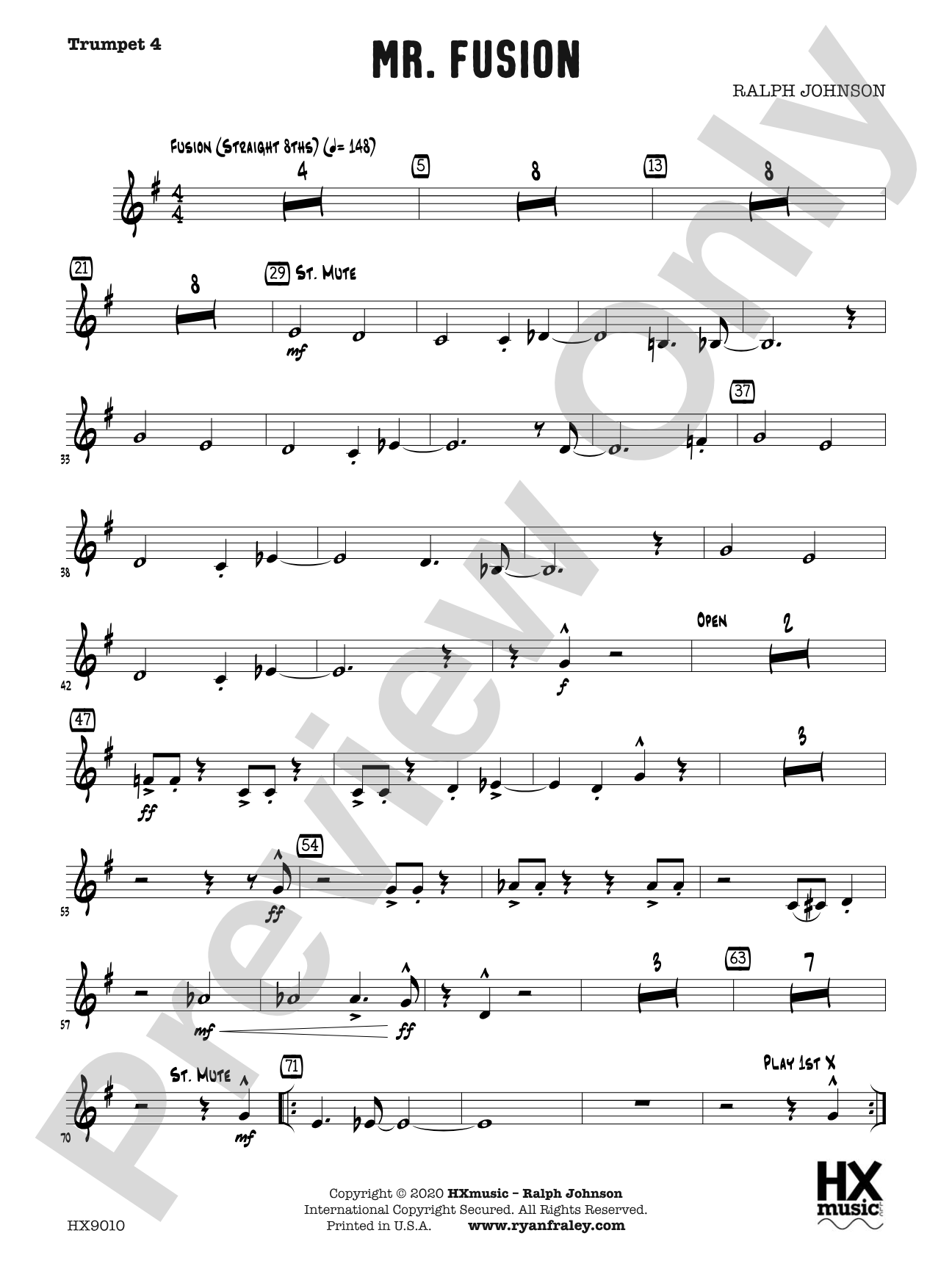 Mr. Fusion: B-flat Trumpet 4