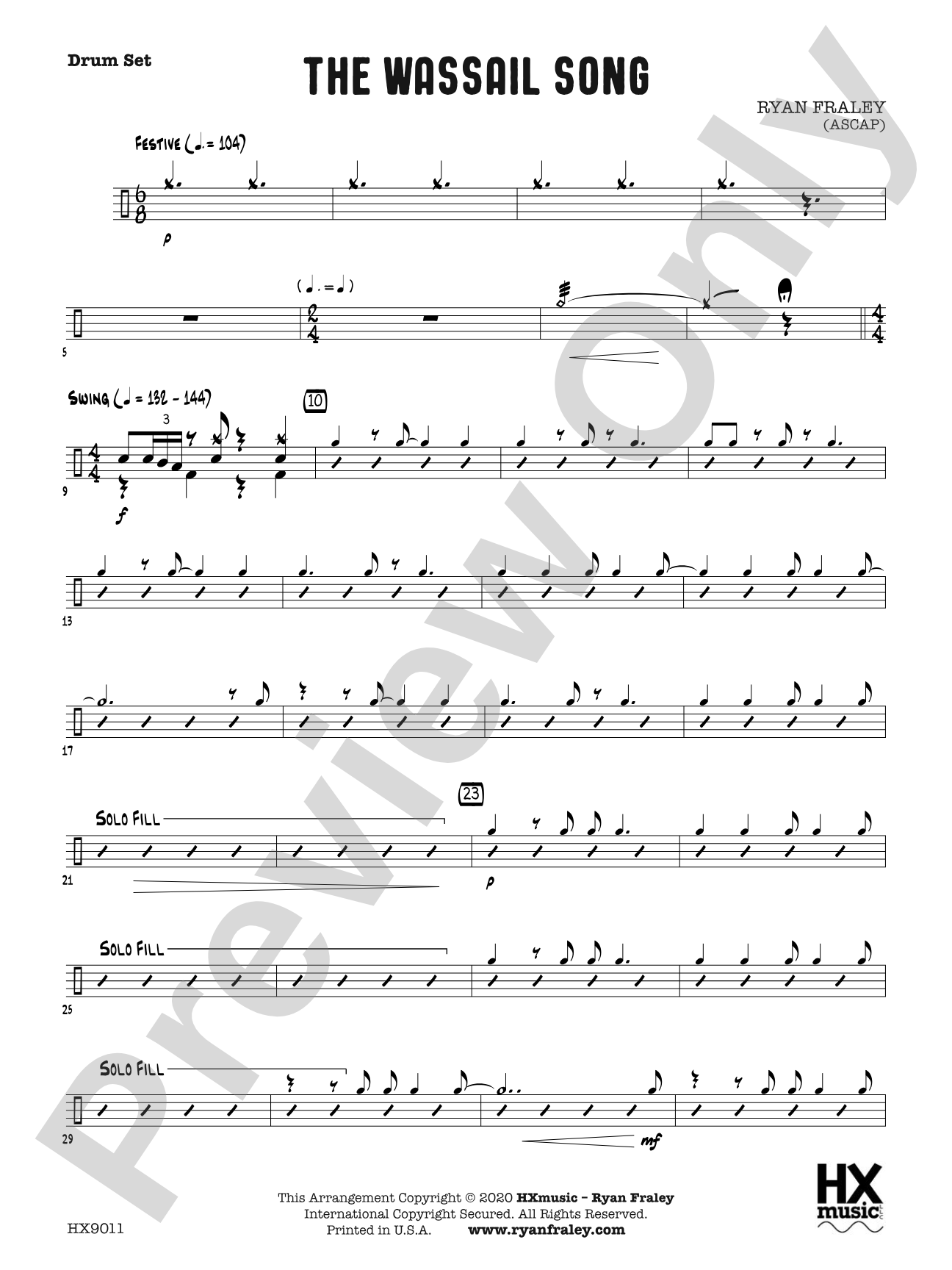 The Wassail Song: Drum Set
