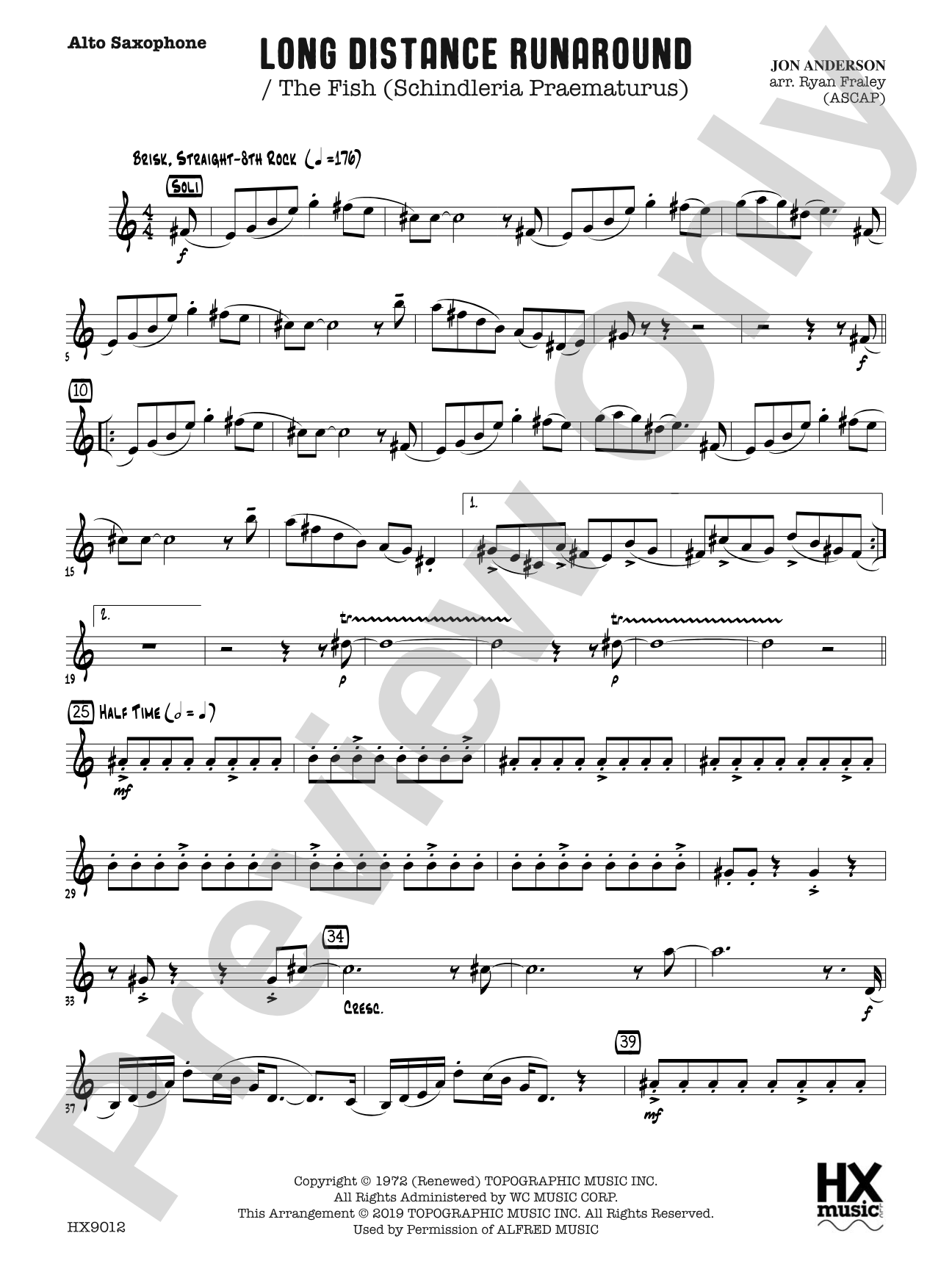 Long Distance Runaround: E-flat Alto Saxophone