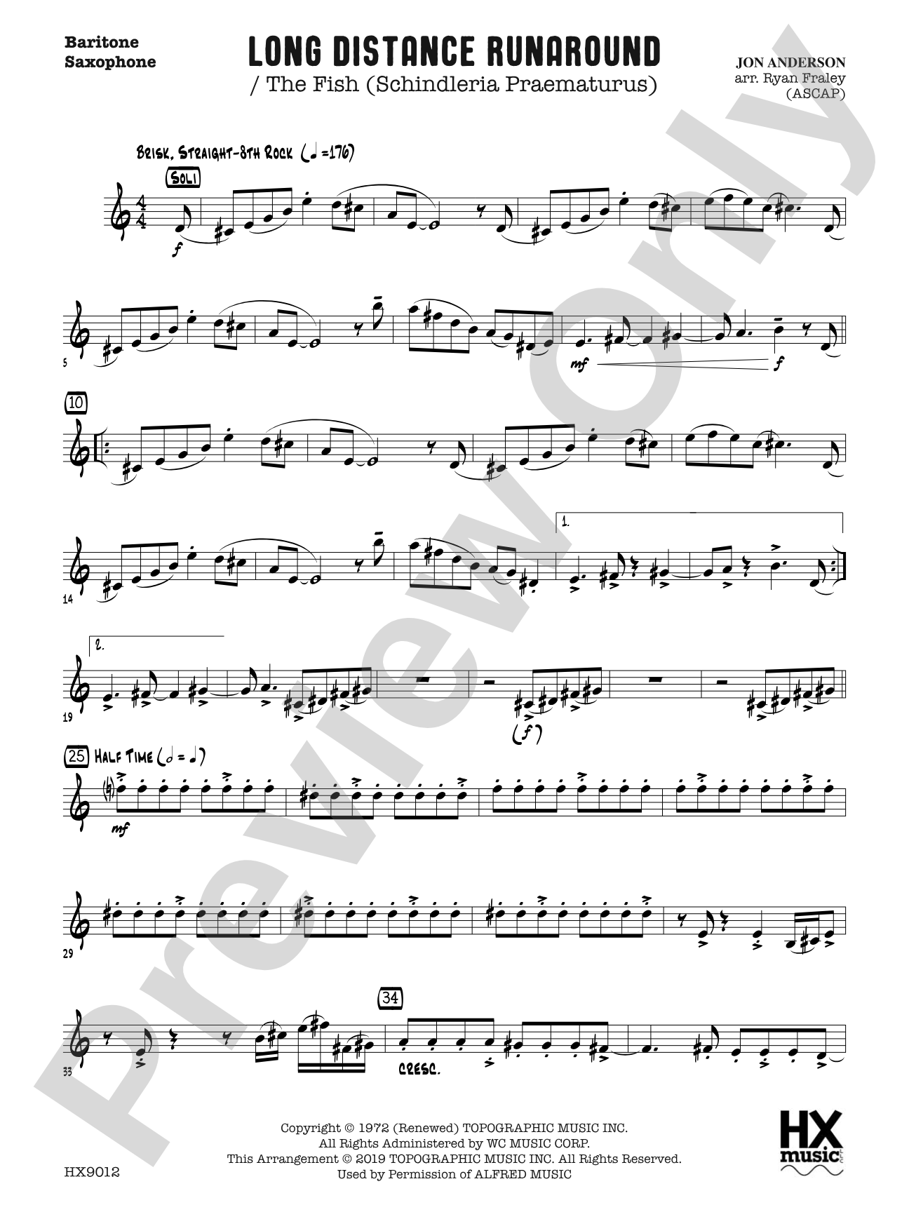 Long Distance Runaround: E-flat Baritone Saxophone