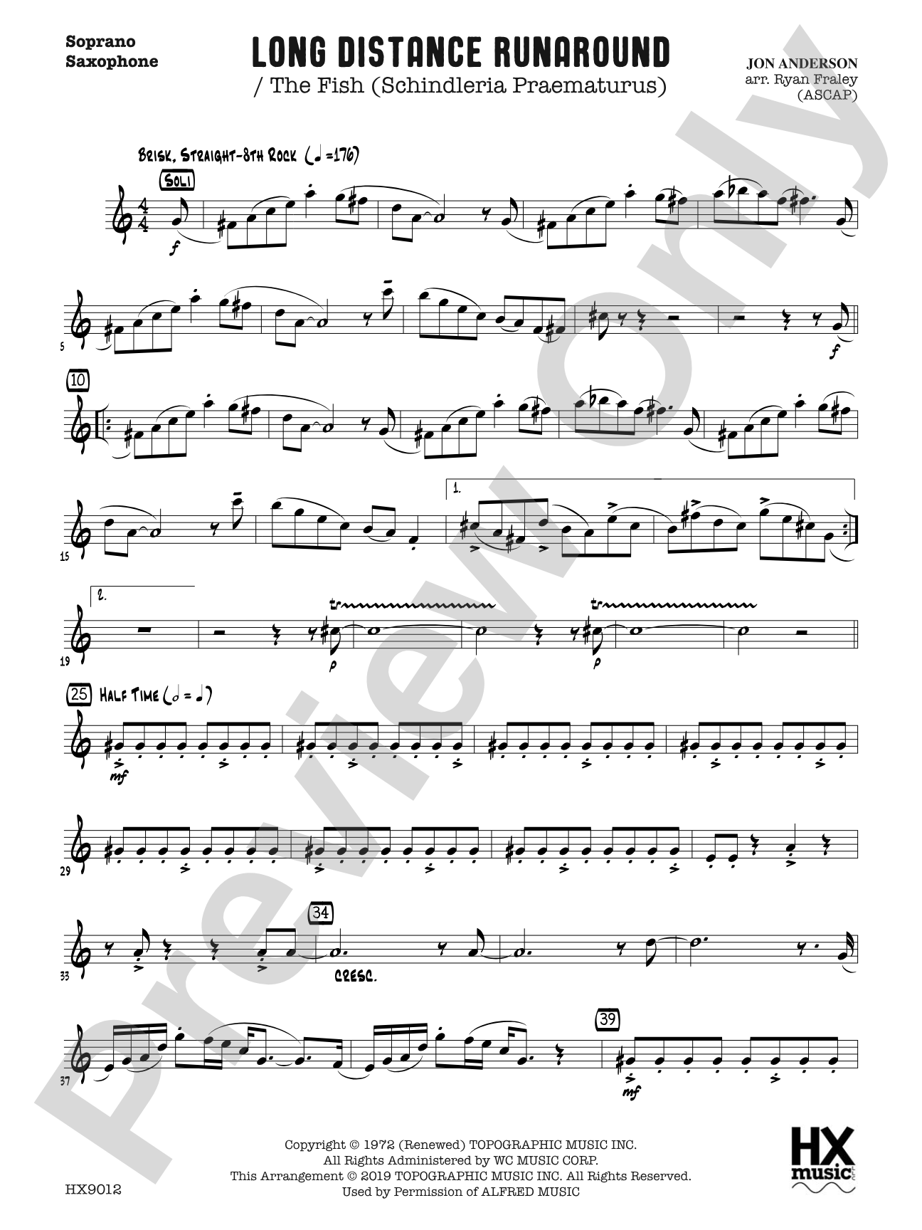 Long Distance Runaround: B-flat Soprano Saxophone