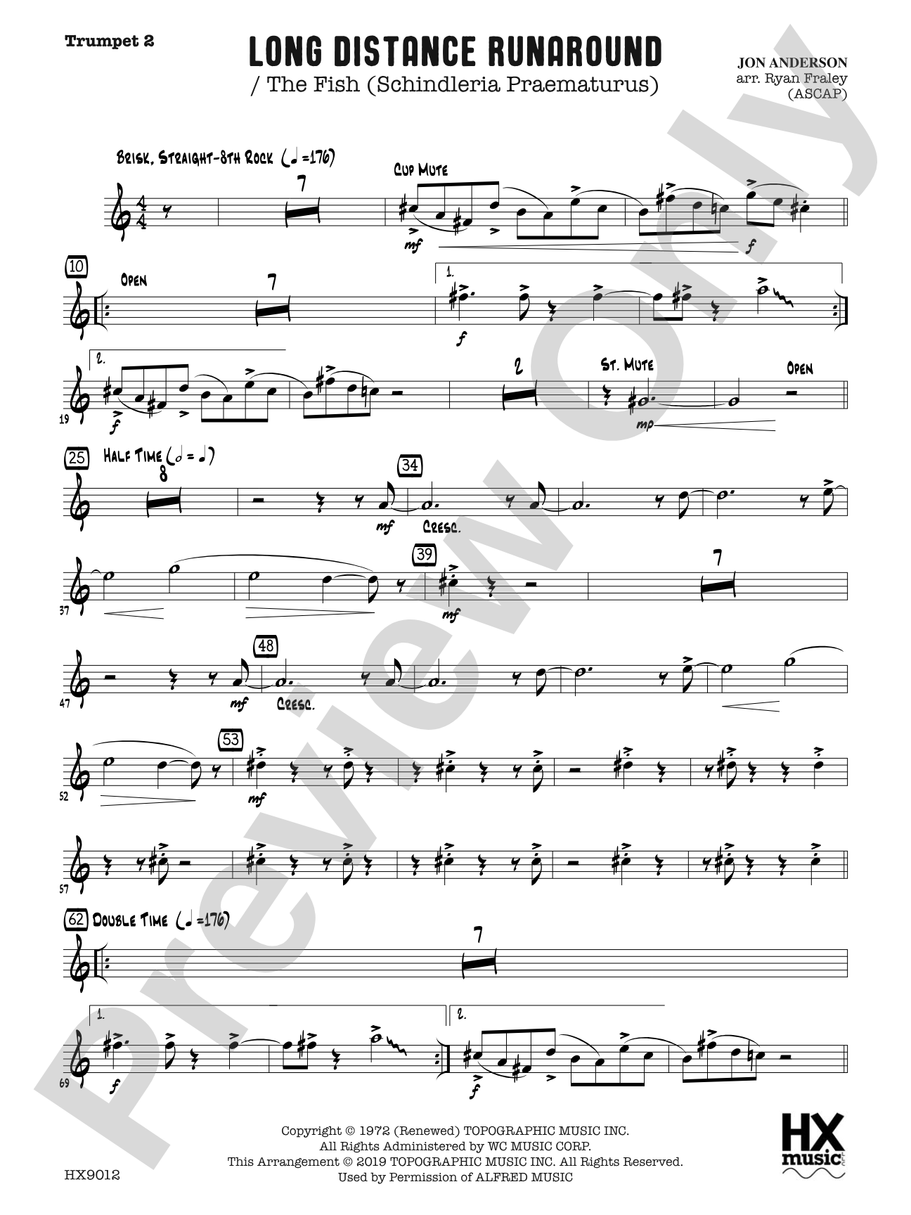 Long Distance Runaround: B-flat Trumpet 2