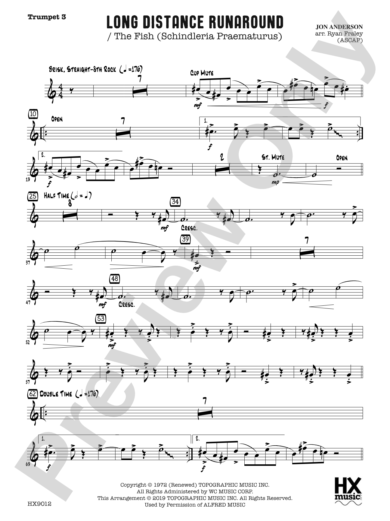 Long Distance Runaround: B-flat Trumpet 3