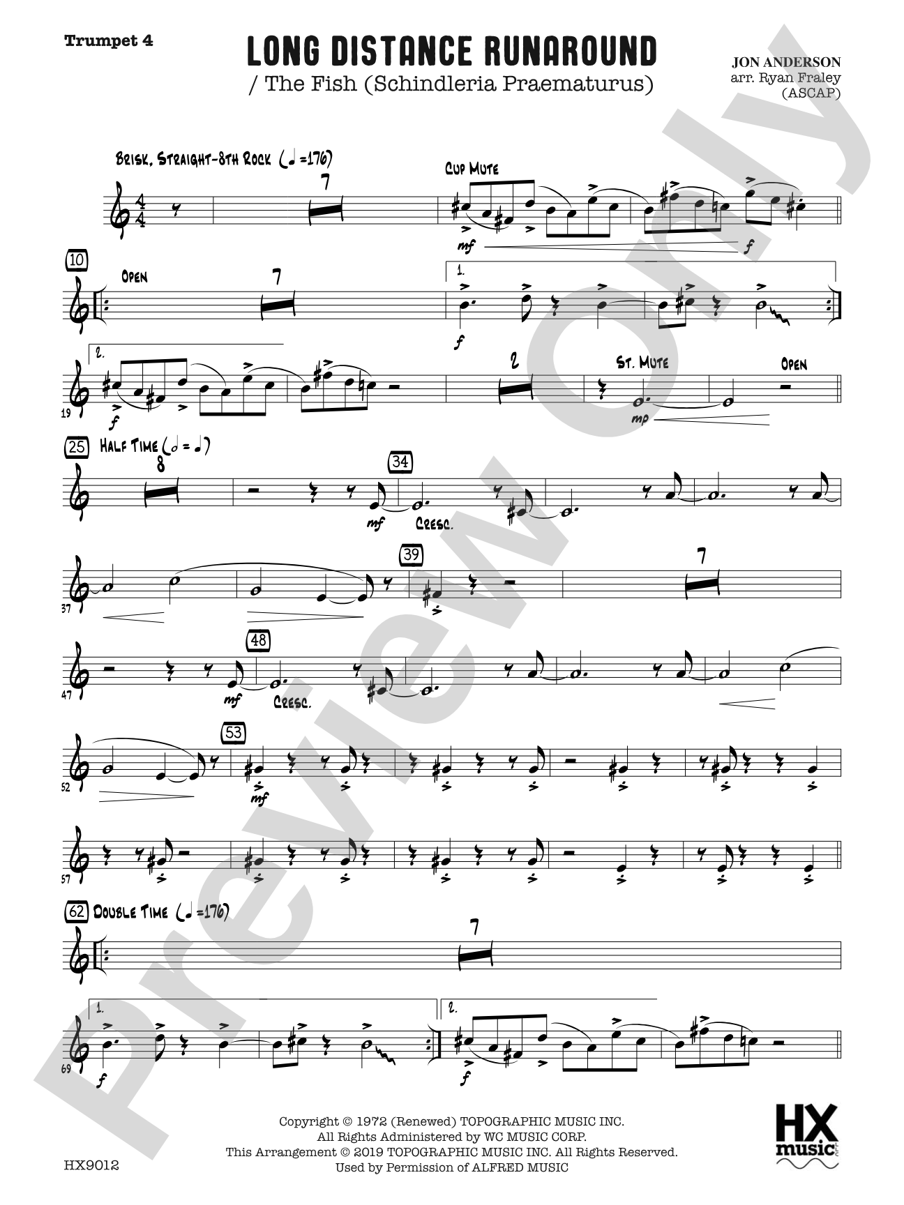 Long Distance Runaround: B-flat Trumpet 4