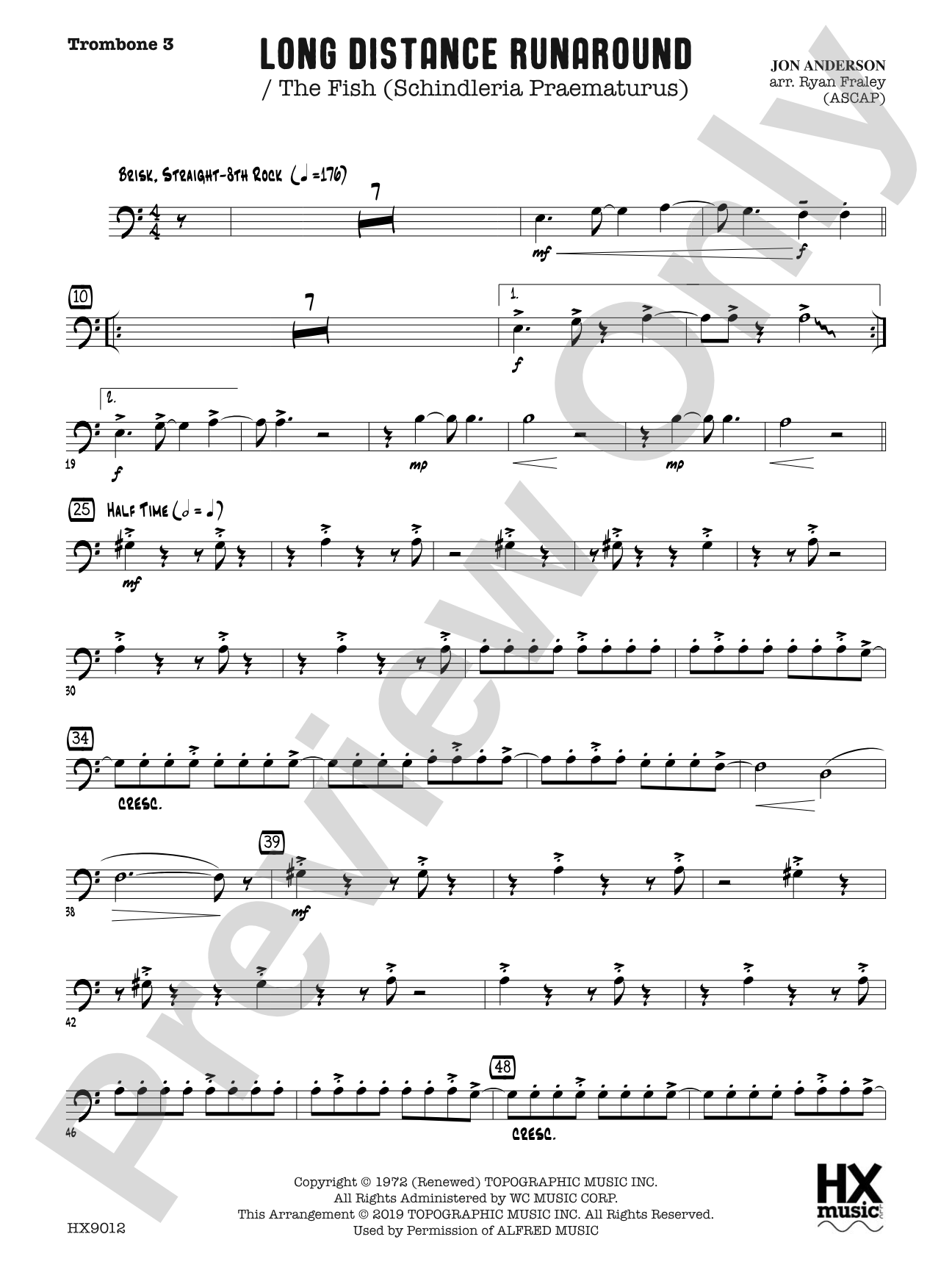Long Distance Runaround: Trombone 3