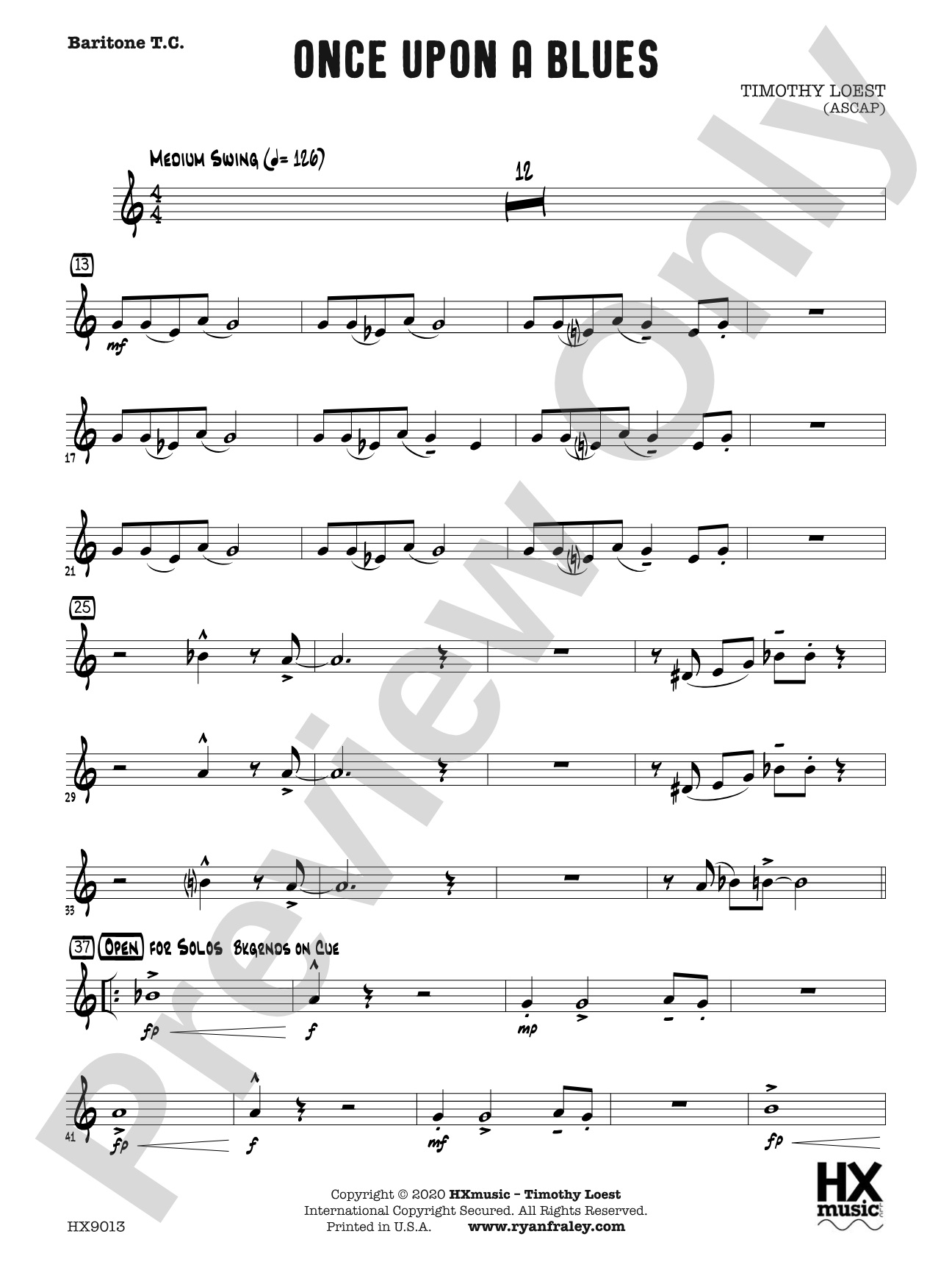 Once Upon a Blues: B-flat Baritone T.C.
