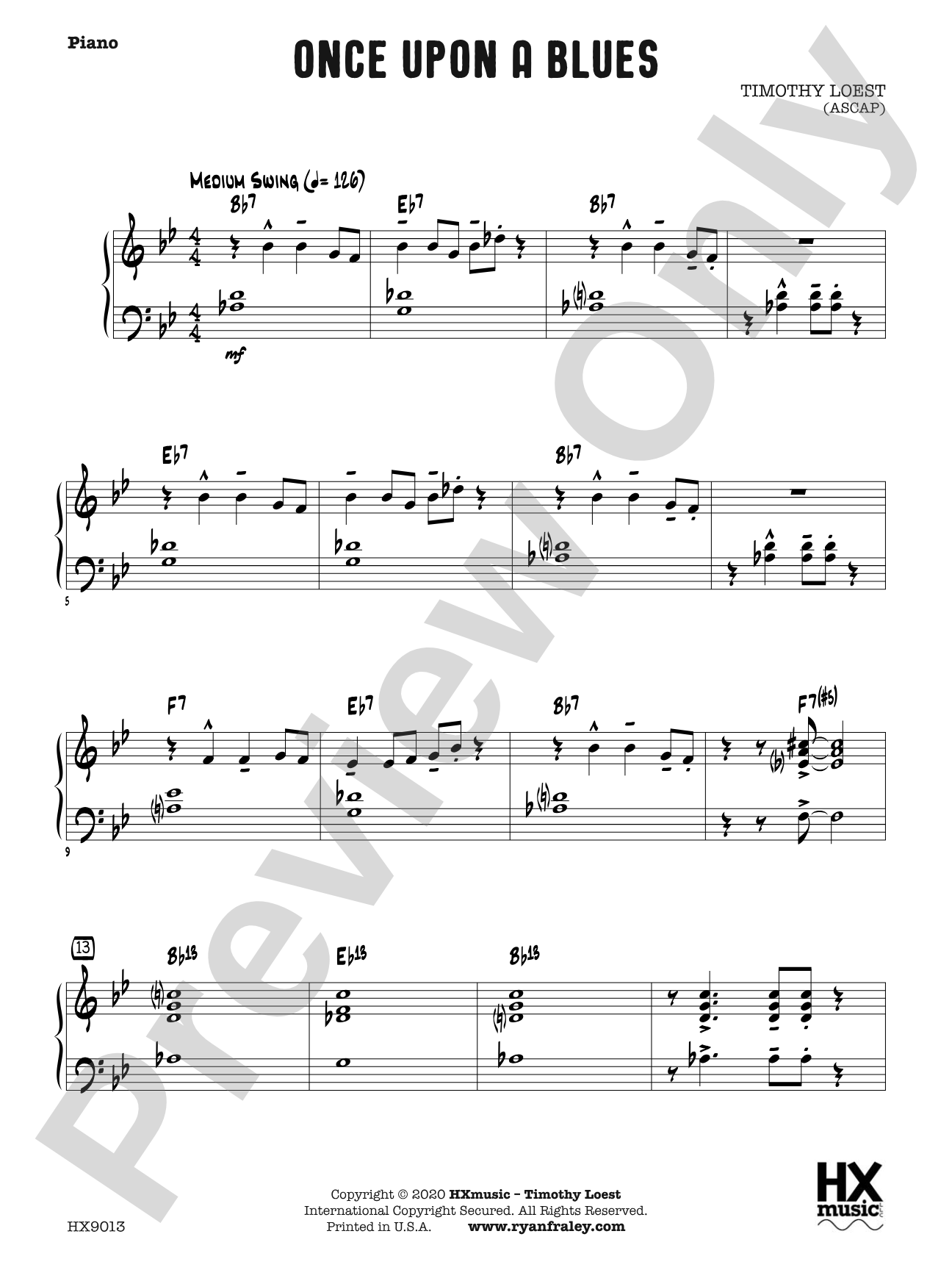 Once Upon a Blues: Piano