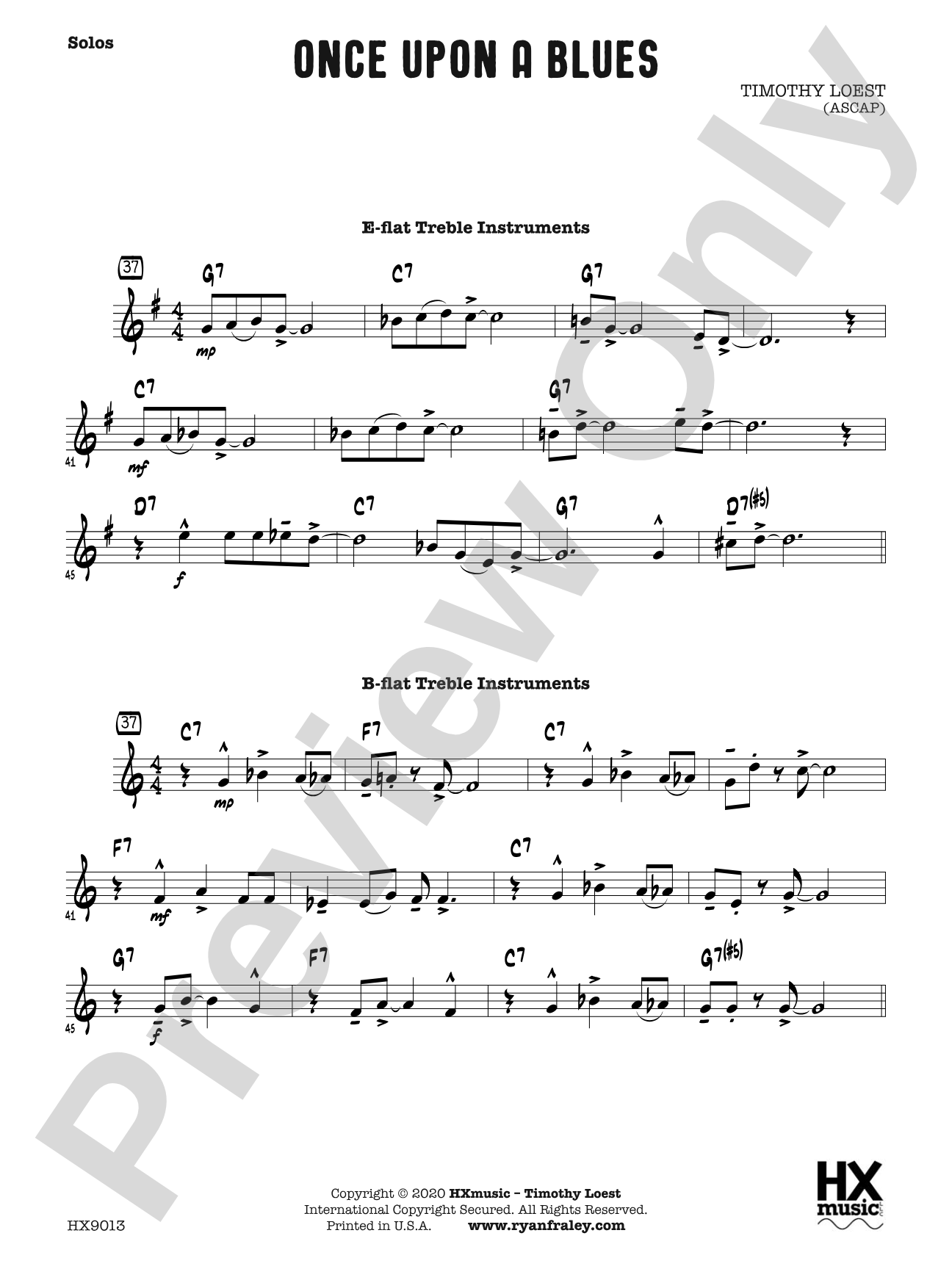 Once Upon a Blues: Solos